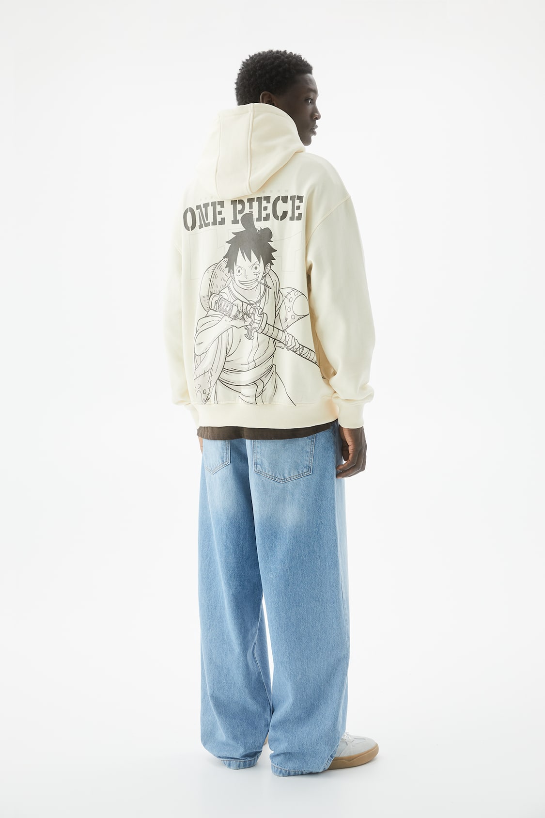 One Piece Luffy Print Hoodie