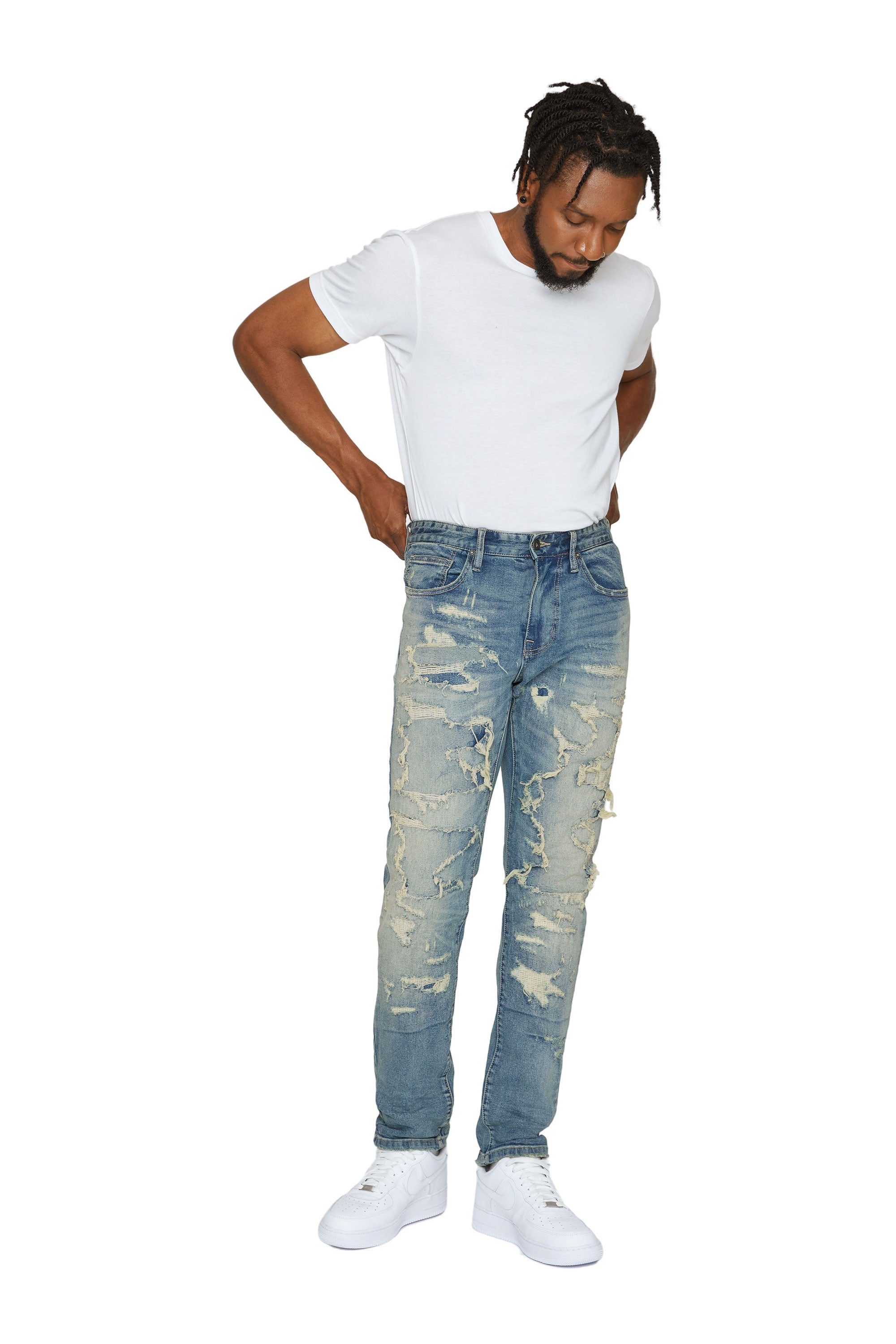 Heavy Distressed Jeans