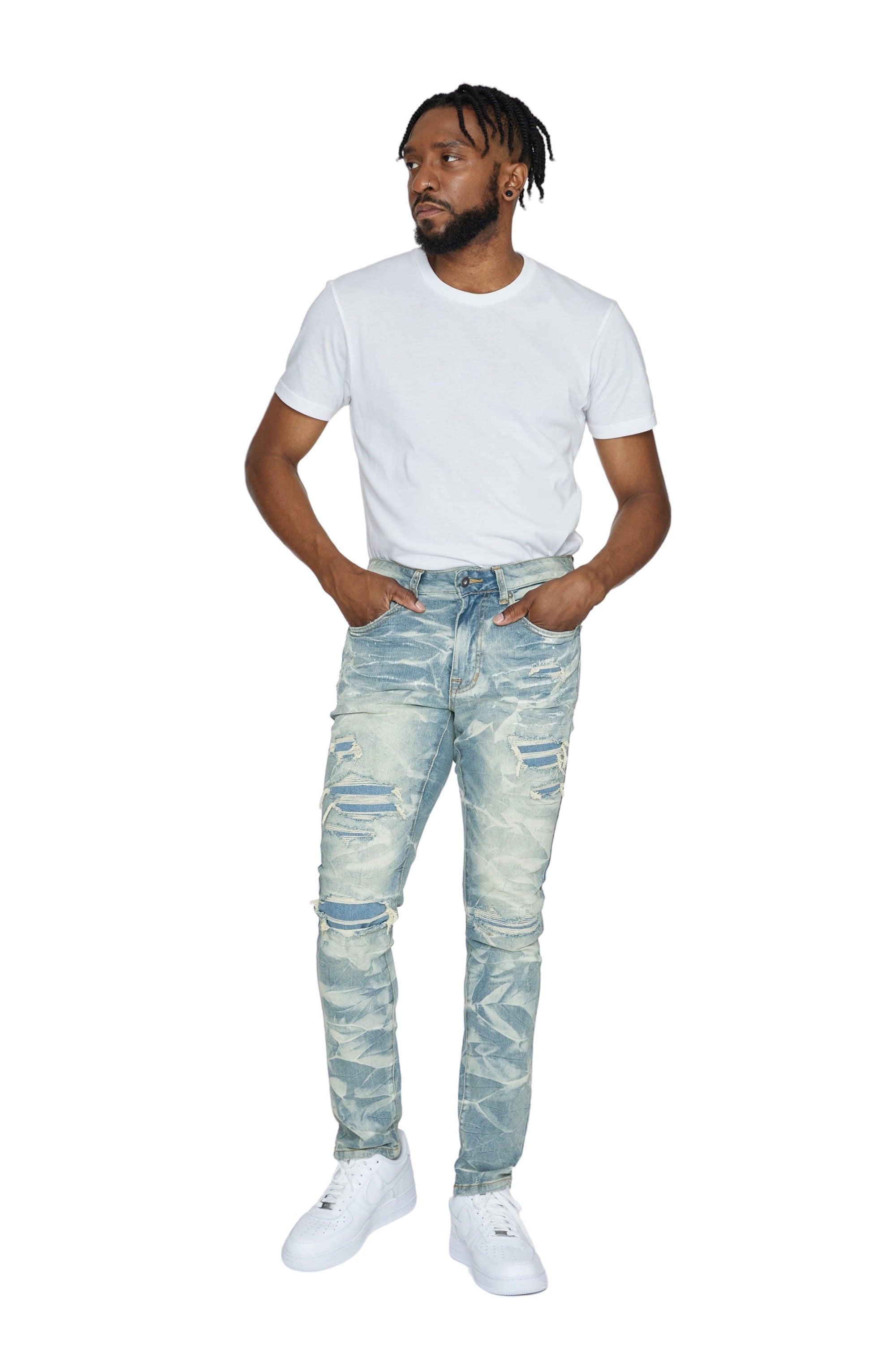 Lightning Effect Jeans