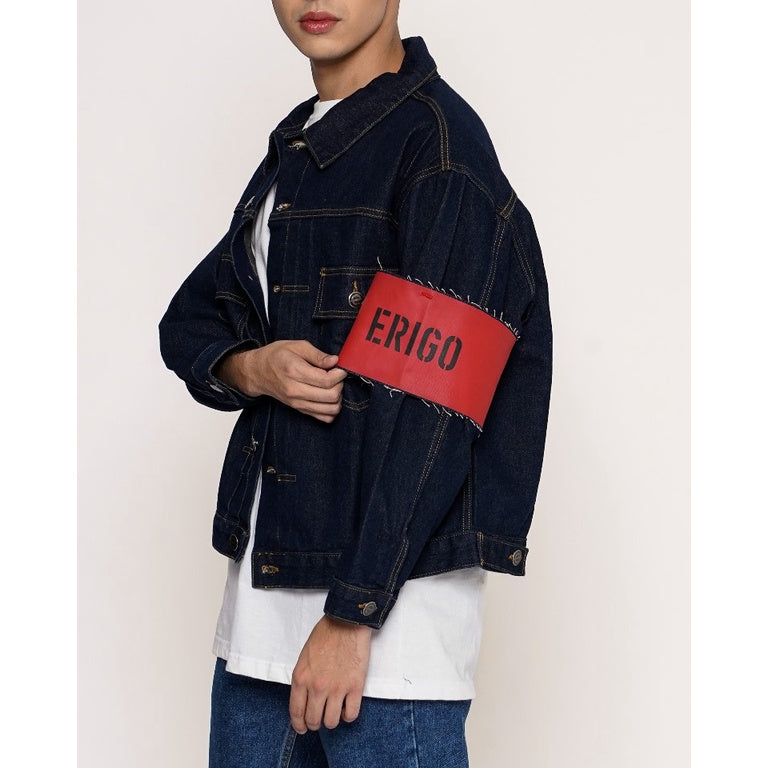Erigo Denim Jacket Pocket Croix Mud Blue