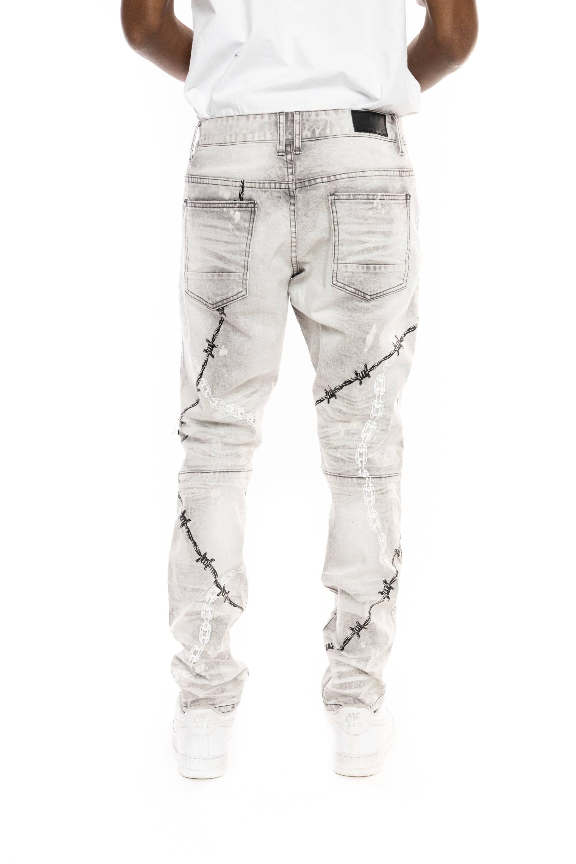 Mixed Media Fashion Jeans