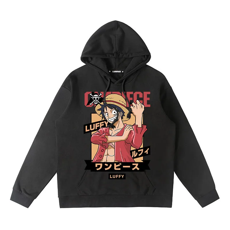 One piece hoodie - LUFFY/SHANKS/CHOPPER/BURUKKU/NEWGATE/FRANKY/MARCO/LAW