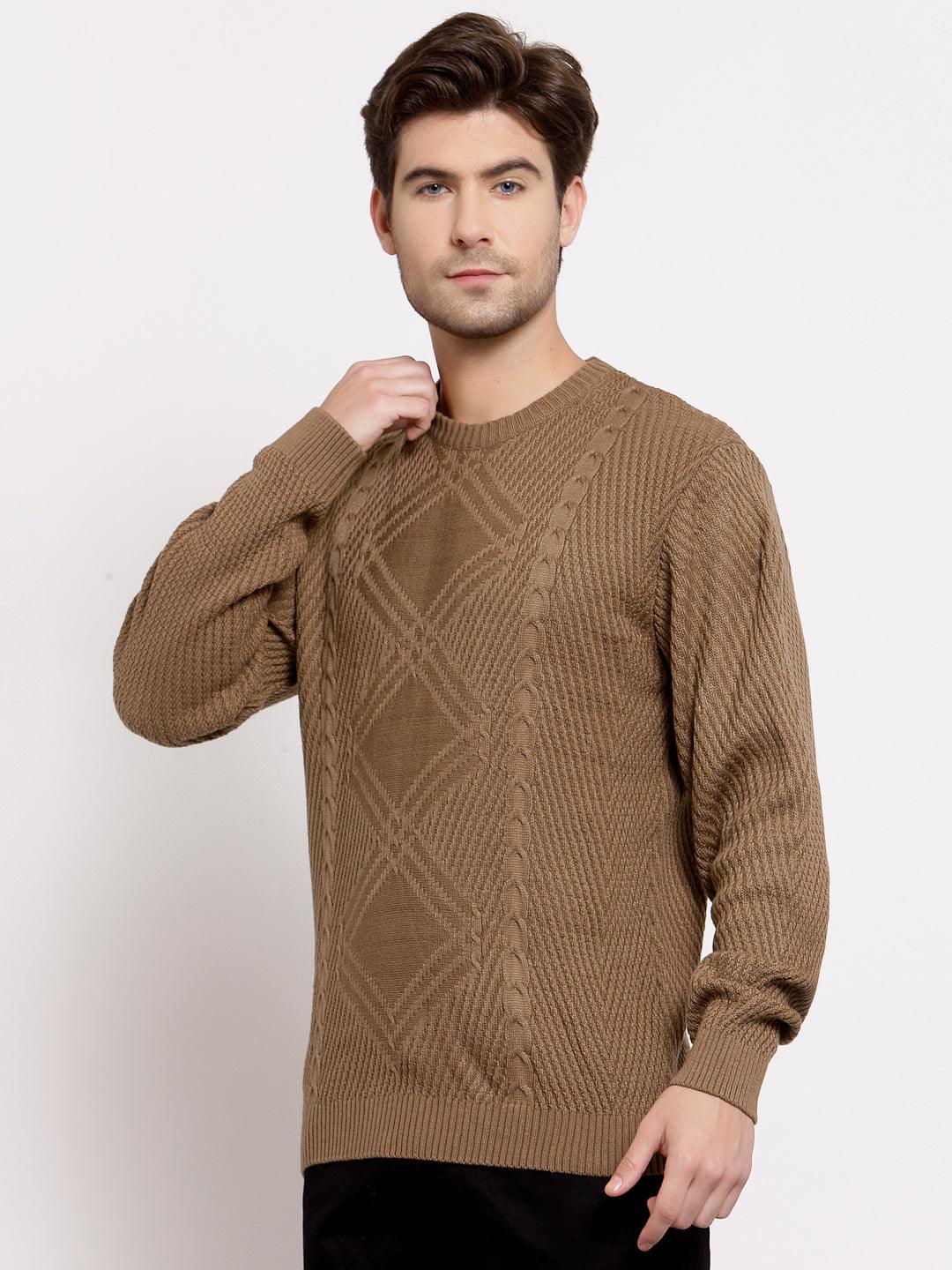 Style Quotient Mens Cable Knit Pullover Sweaters