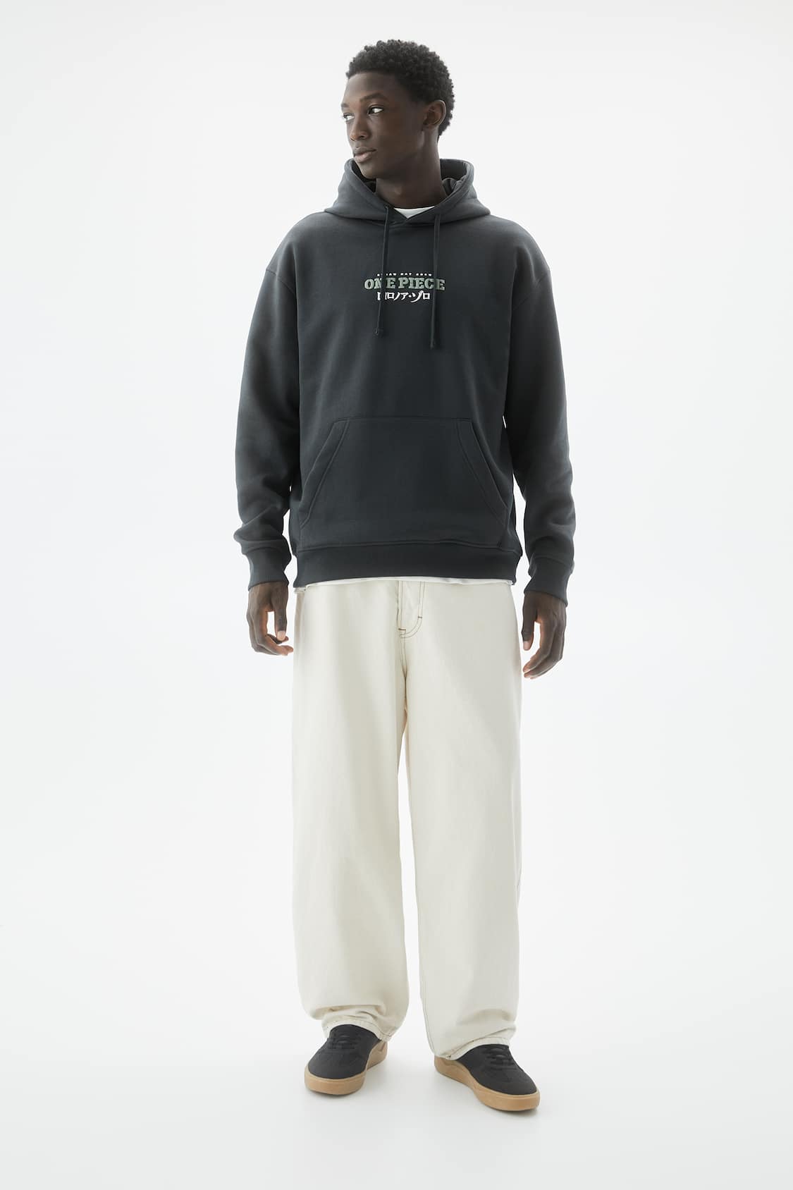 One Piece Zoro Print Hoodie