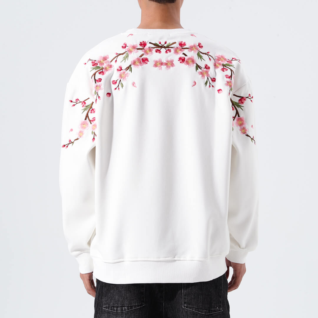 Sakura Embroidered Sweatshirt