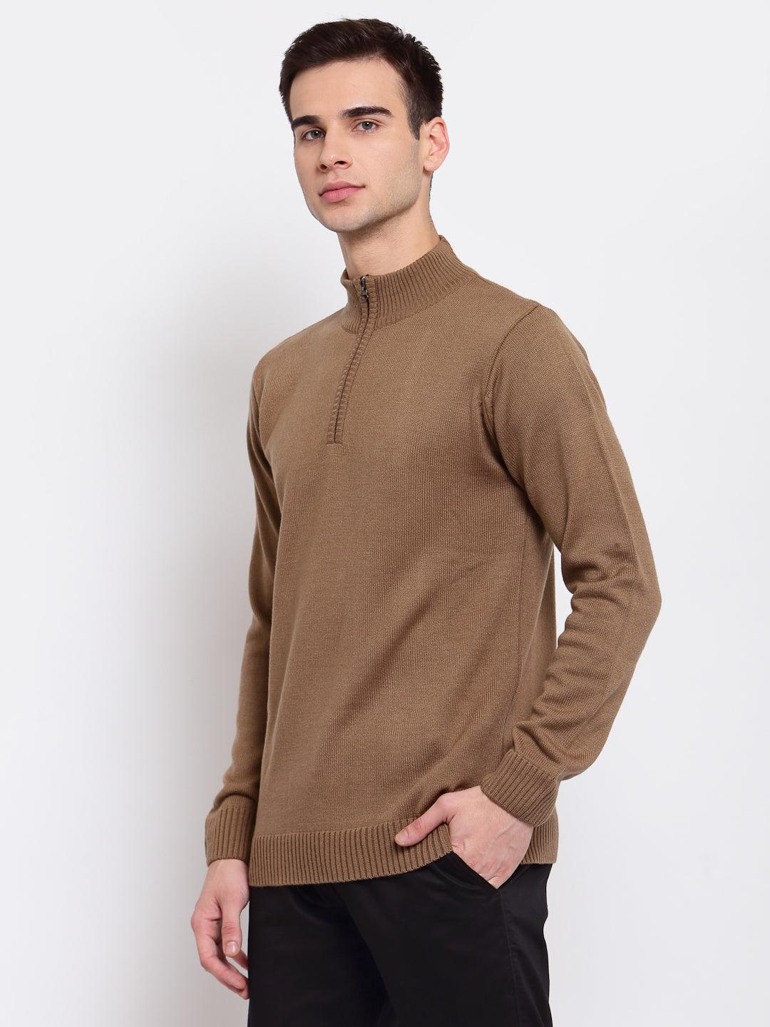 Men SolidPullover Sweater