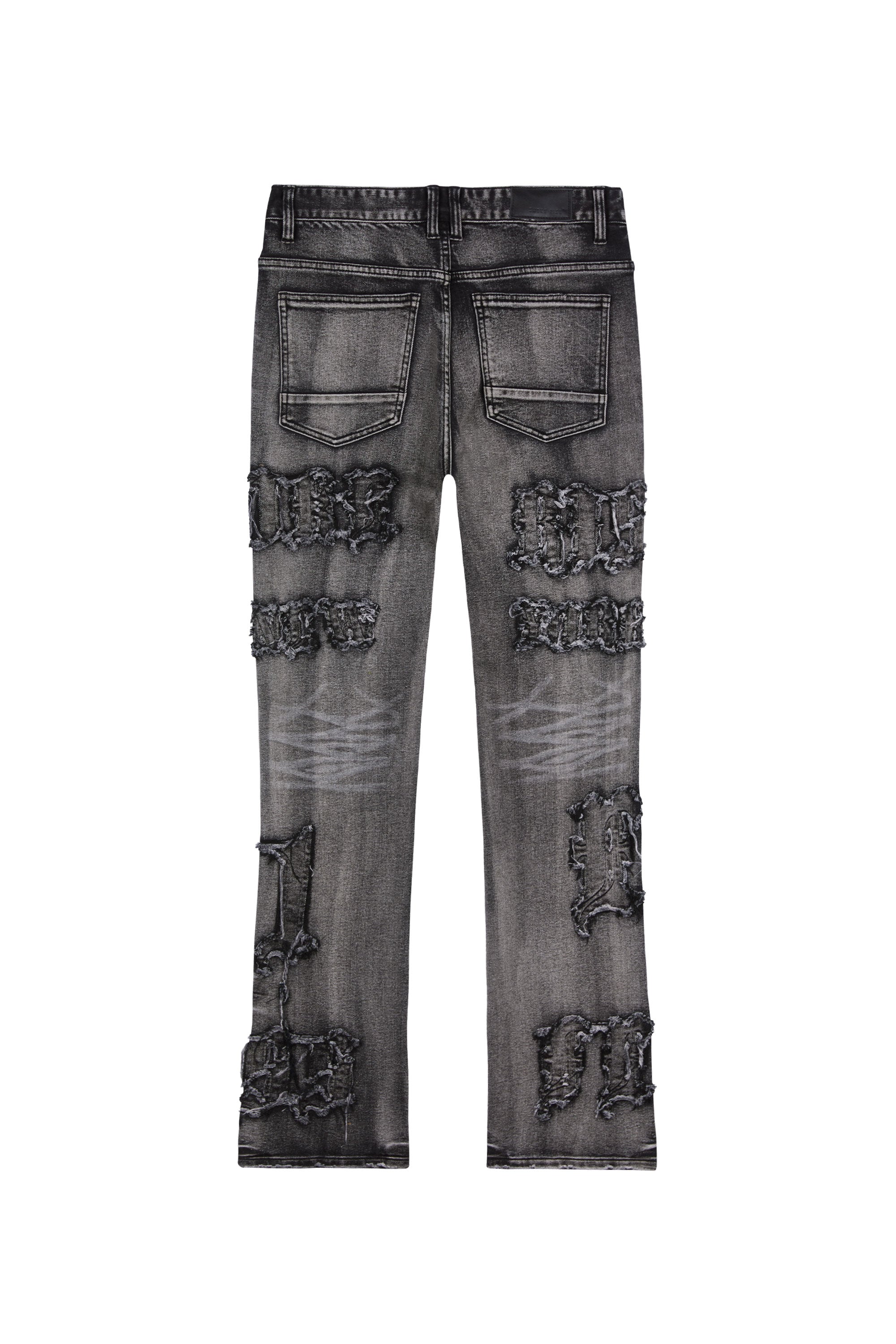 Letter Applique Jeans
