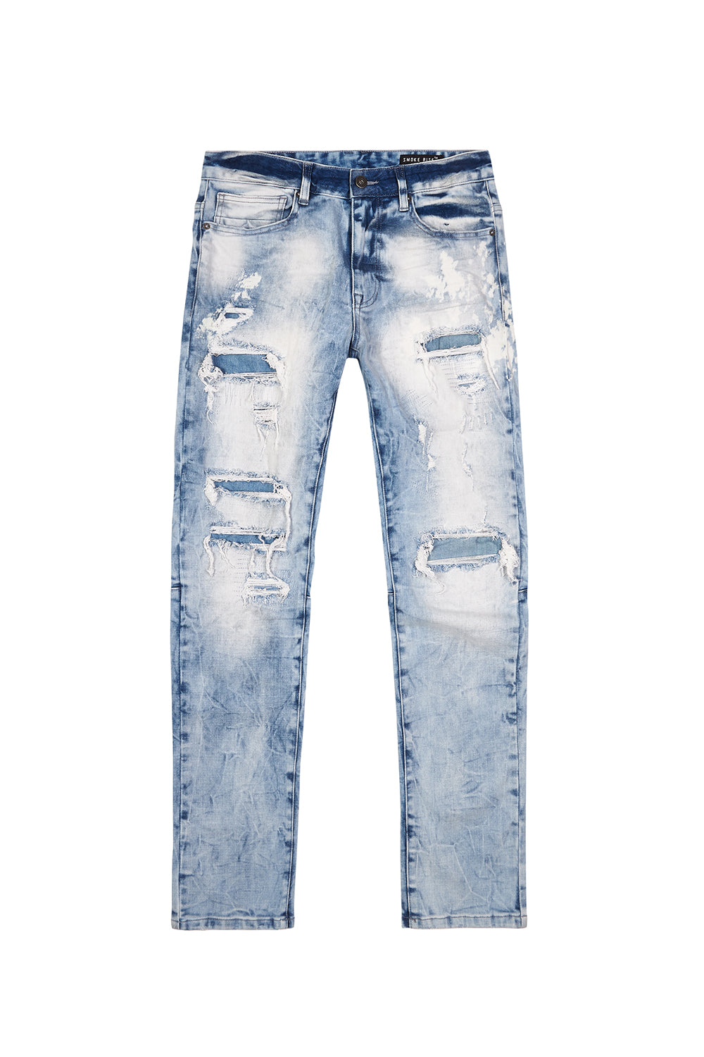 Bleach Washed Rip & Repaired Jeans