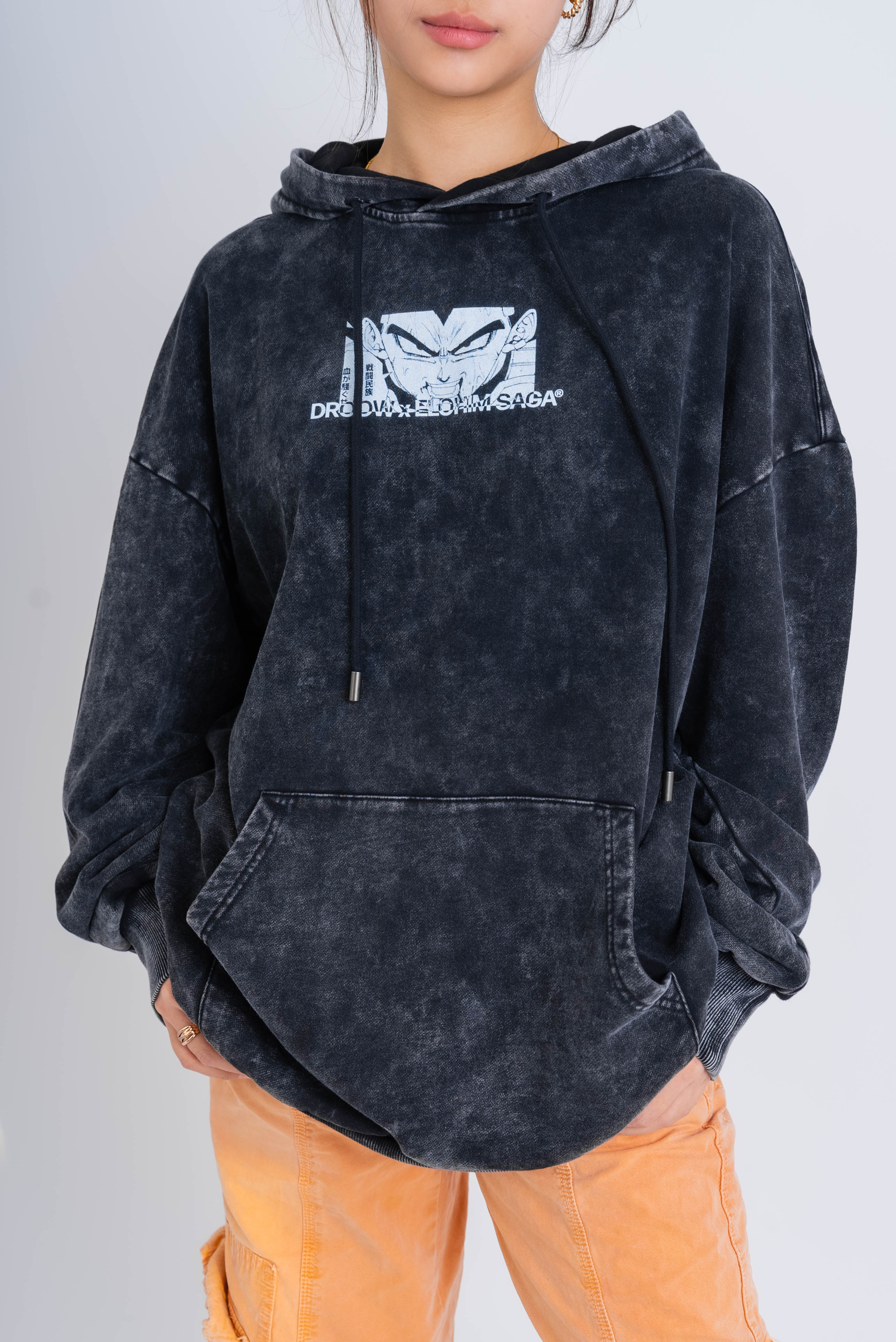 Vegeta - Acid Wash Hoodie
