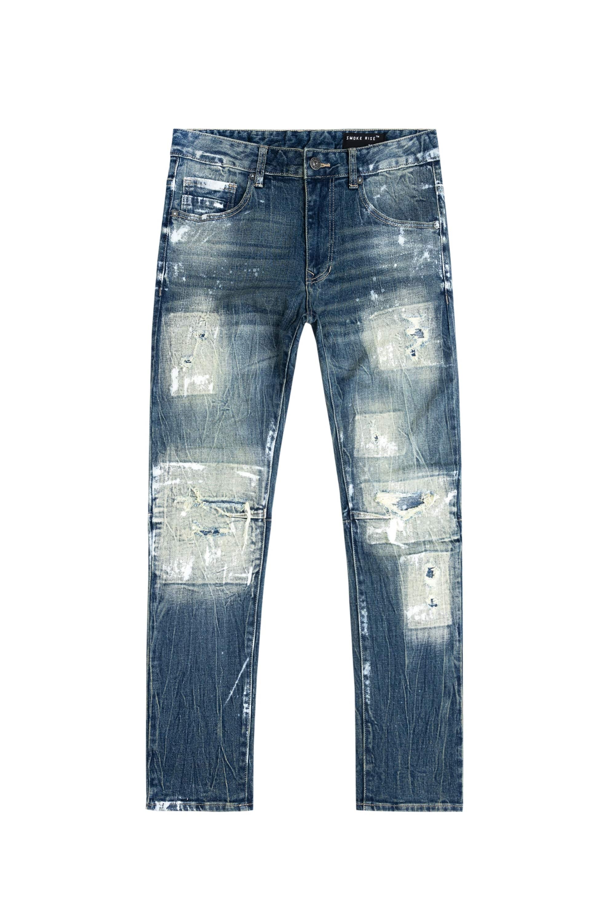 Patch Washed Jeans