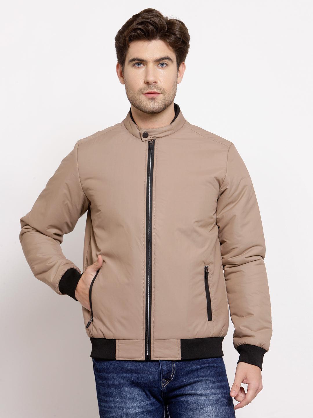 Style Quotient Mens Solid Bomber Jackets
