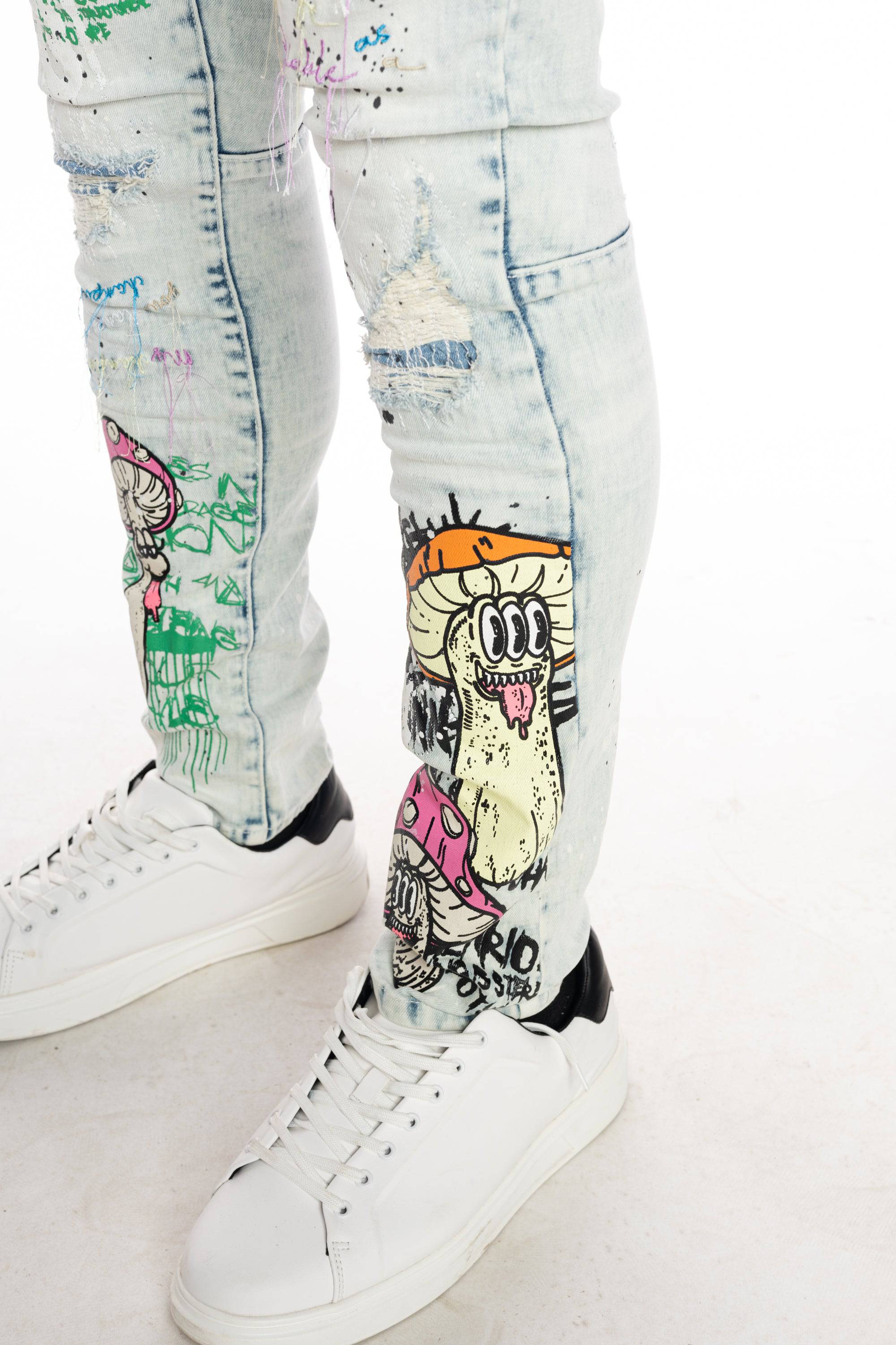 Mushroom  Fashion Jeans