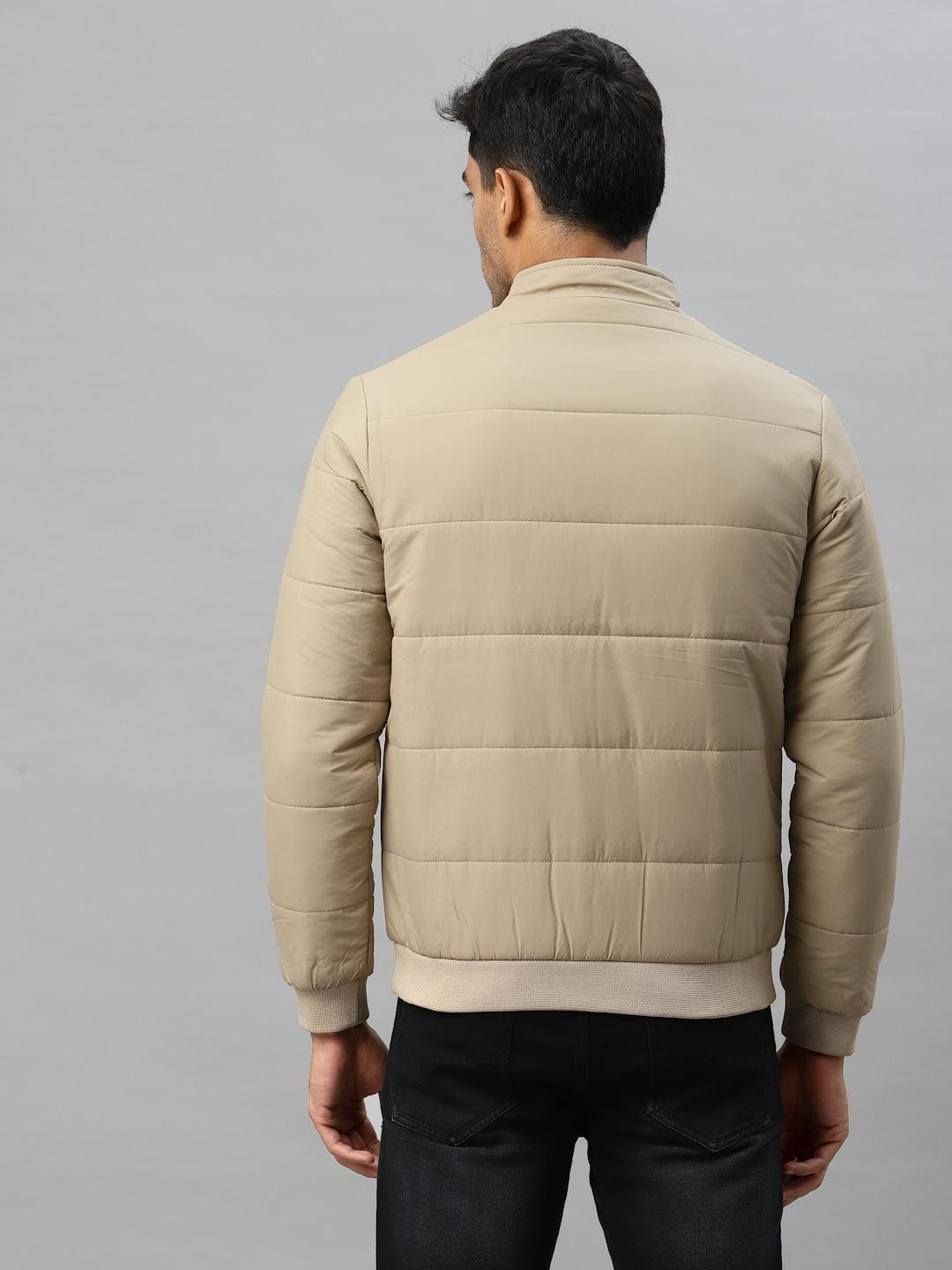 Style Quotient Men Beige Reversible Padded Jacket