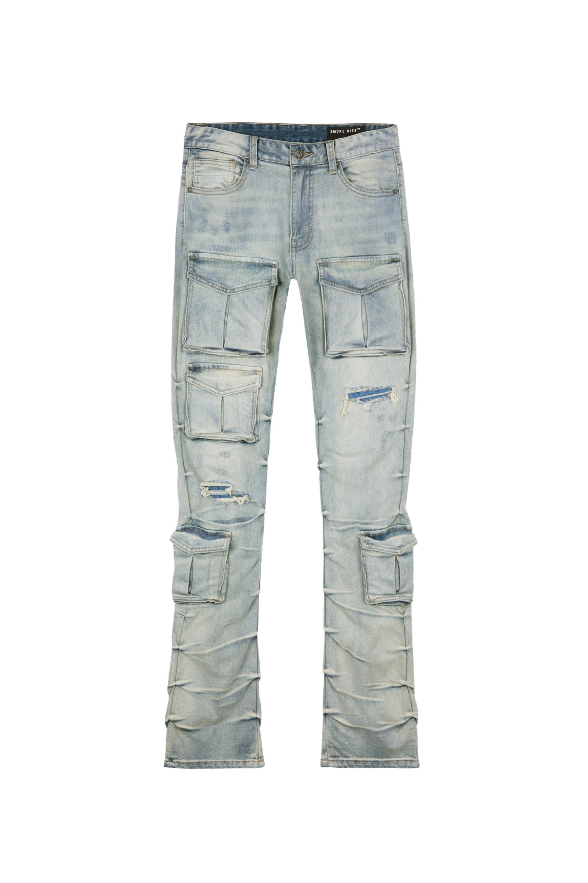 Stacked Utility Denim Jeans