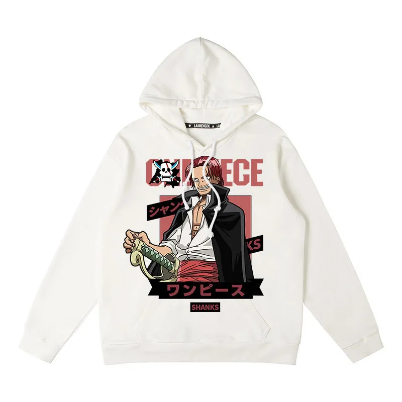 One piece hoodie - LUFFY/SHANKS/CHOPPER/BURUKKU/NEWGATE/FRANKY/MARCO/LAW