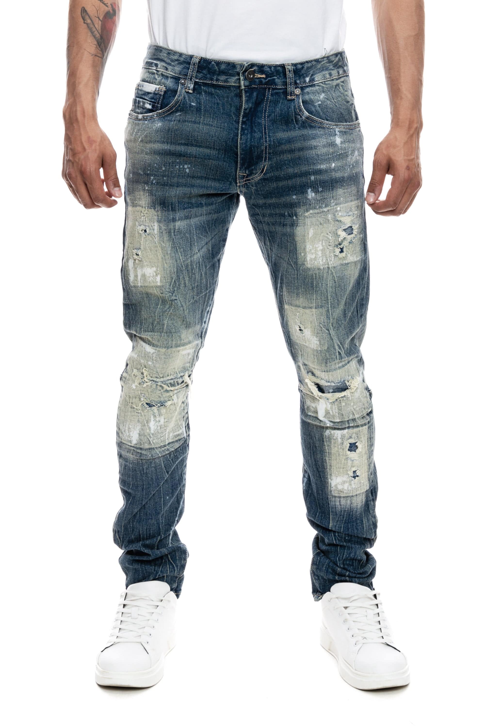 Patch Washed Jeans