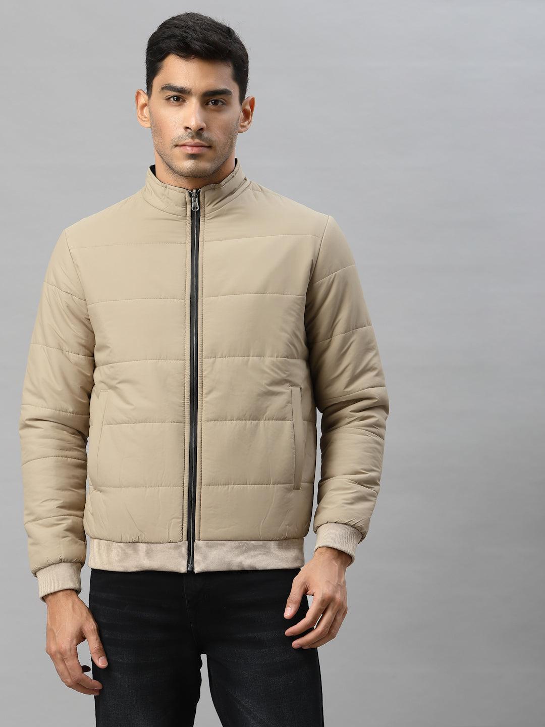 Style Quotient Men Beige Reversible Padded Jacket