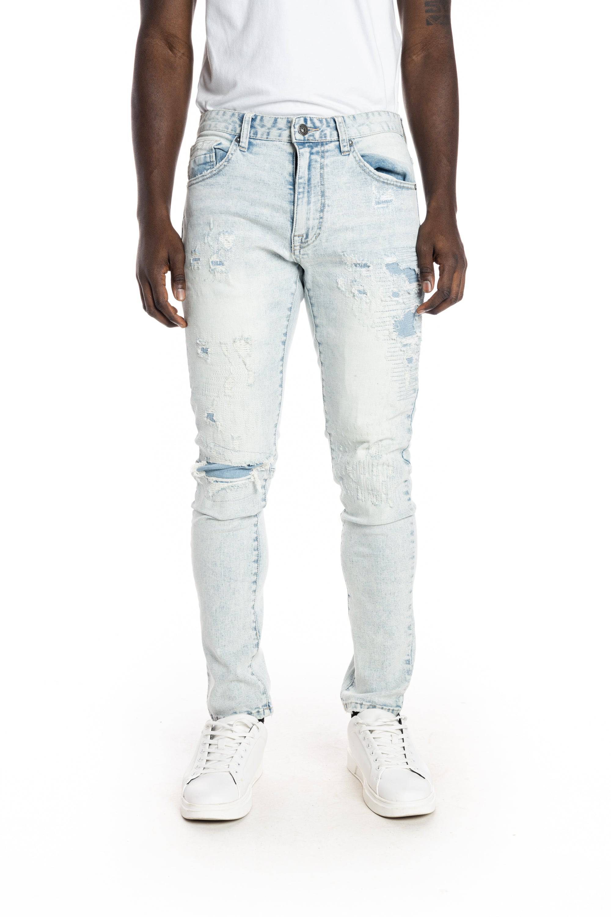 Rip And Repair Semi Basic Jeans