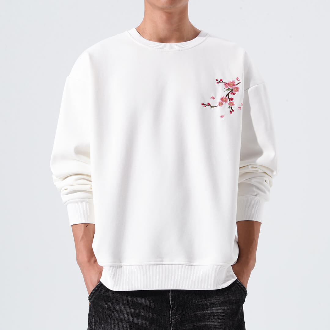 Sakura Embroidered Sweatshirt