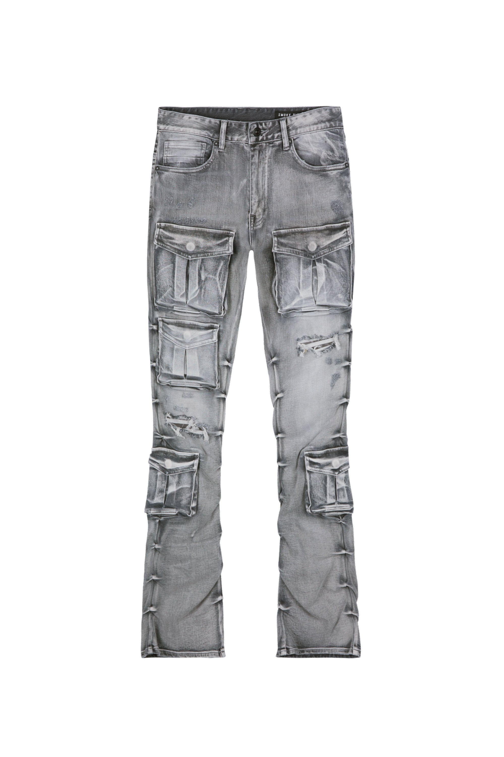 Stacked Utility Denim Jeans