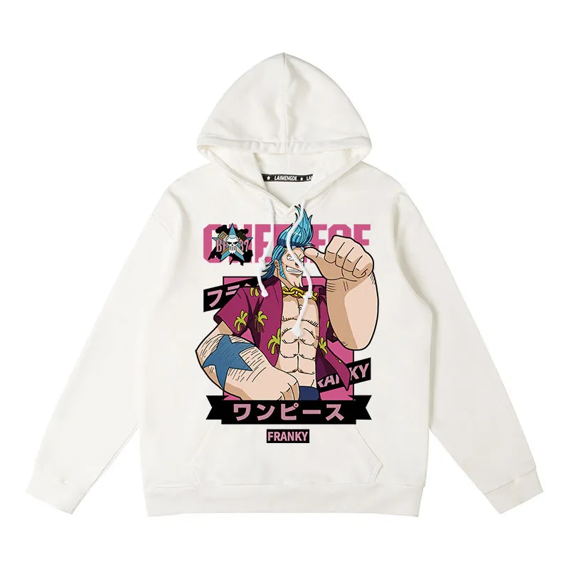 One piece hoodie - LUFFY/SHANKS/CHOPPER/BURUKKU/NEWGATE/FRANKY/MARCO/LAW