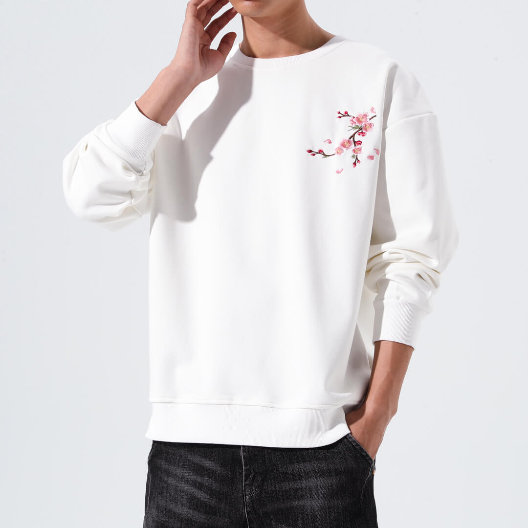 Sakura Embroidered Sweatshirt