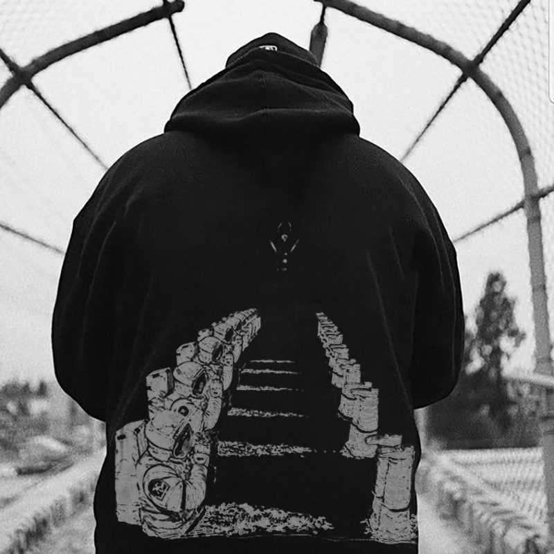 Darkness Devil Black Oversize Hoodie