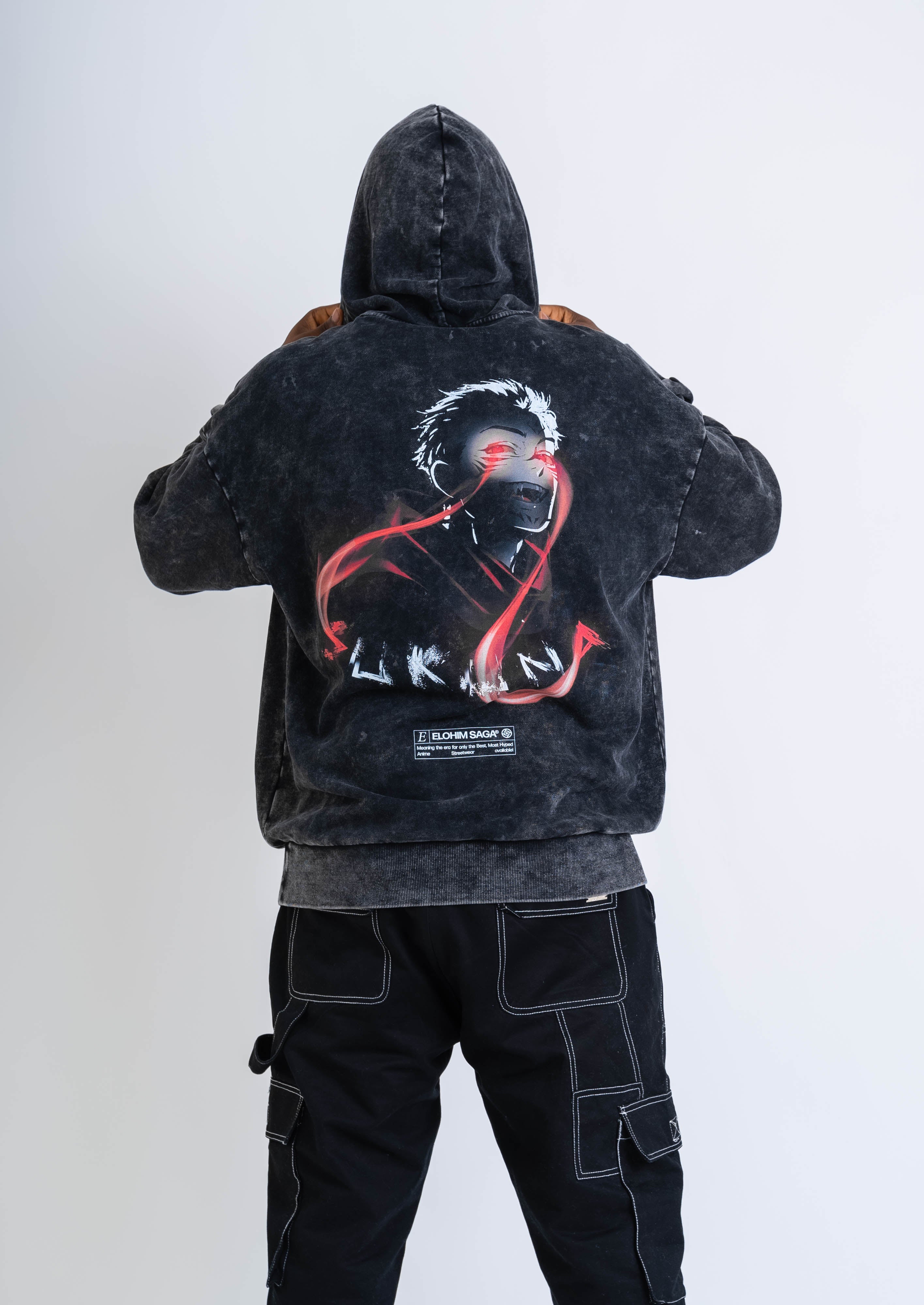 Sukuna - Acid Wash Hoodie