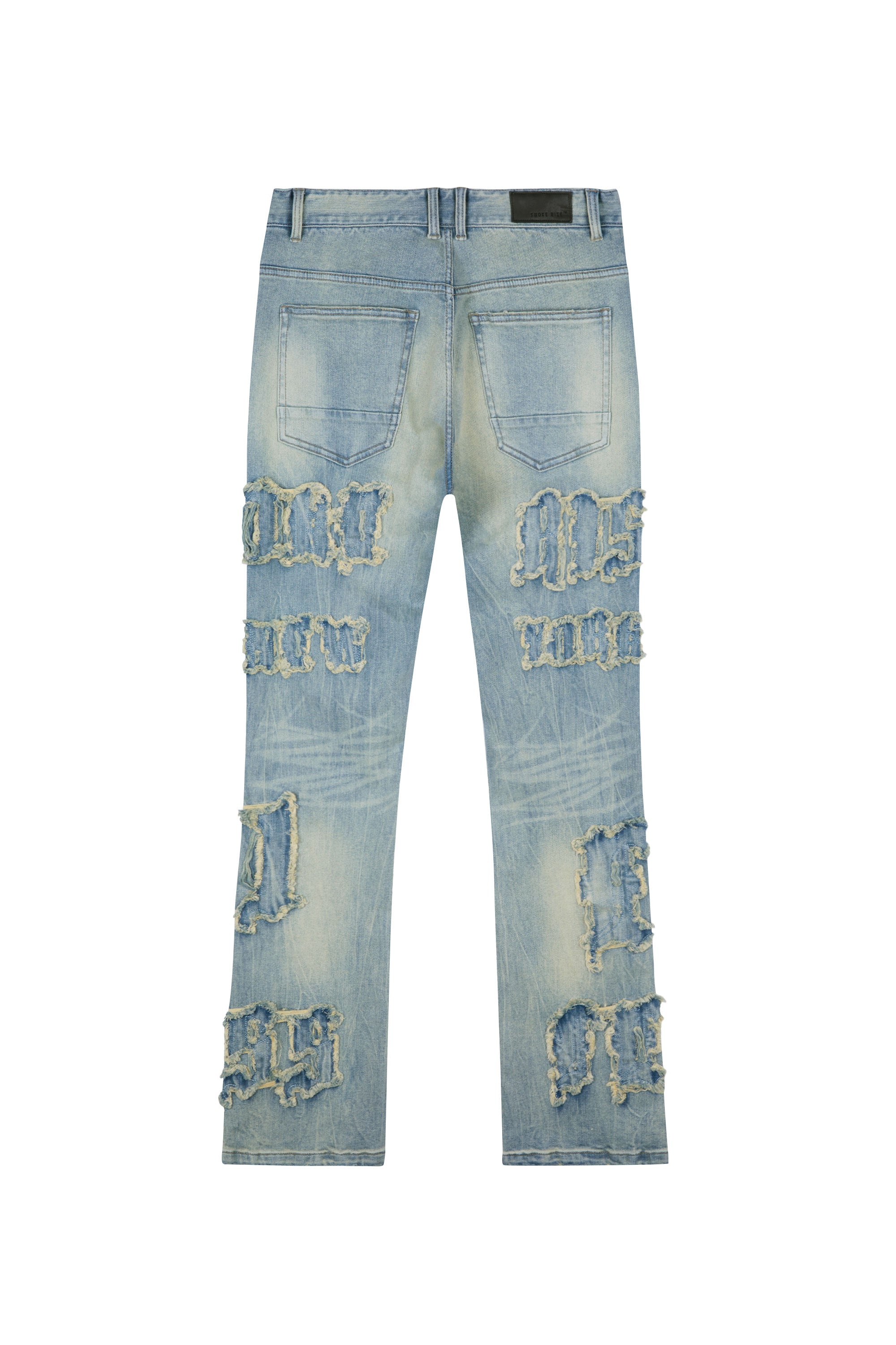 Letter Applique Jeans