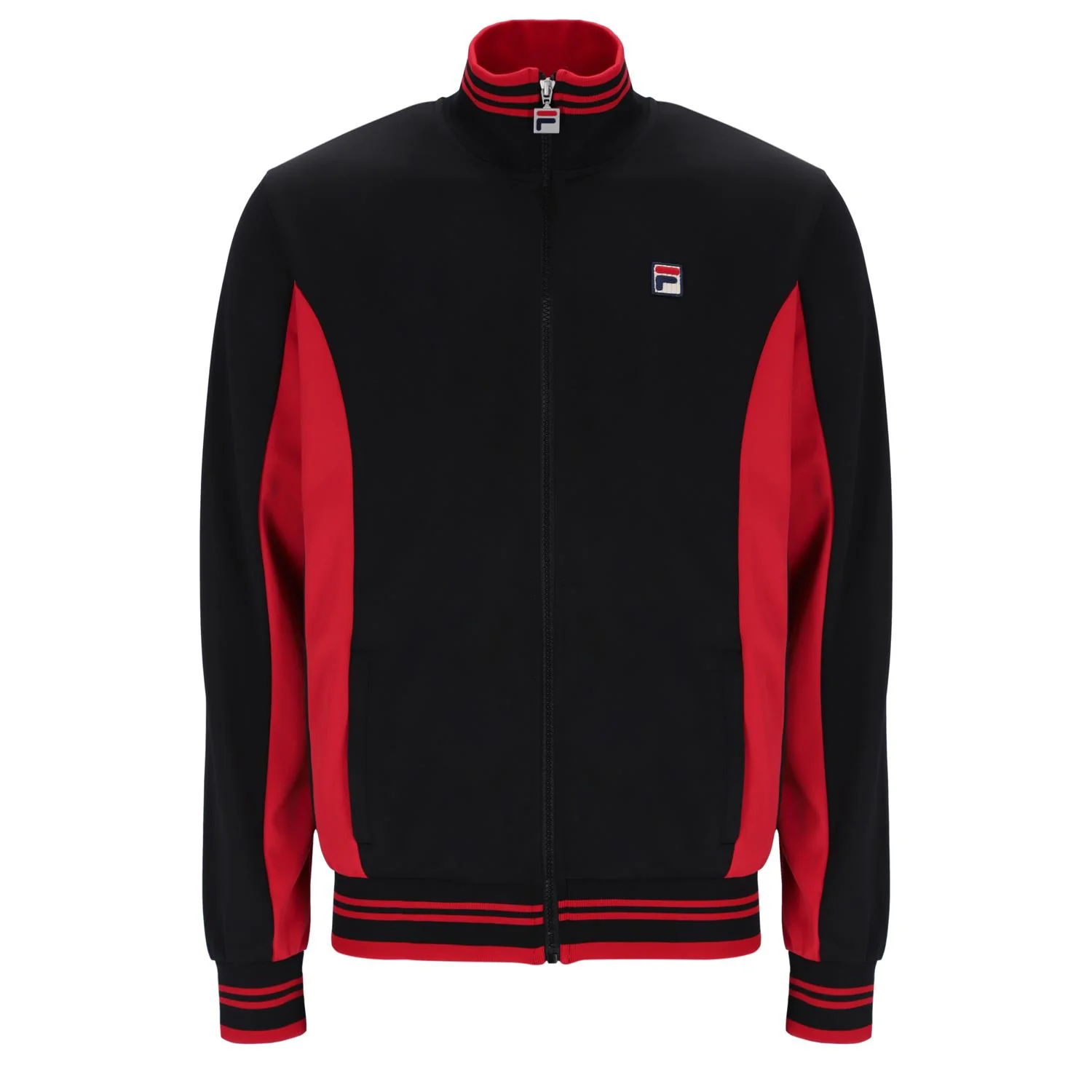 Fila Vintage Manne Track Top Black/Red