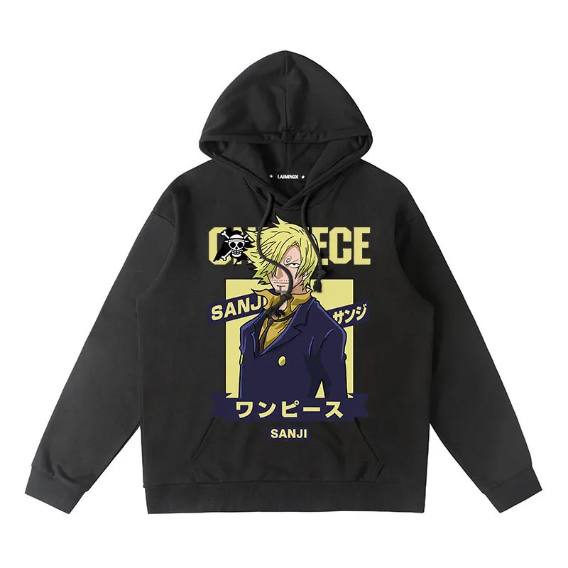 One piece hoodie - LUFFY/SHANKS/CHOPPER/BURUKKU/NEWGATE/FRANKY/MARCO/LAW
