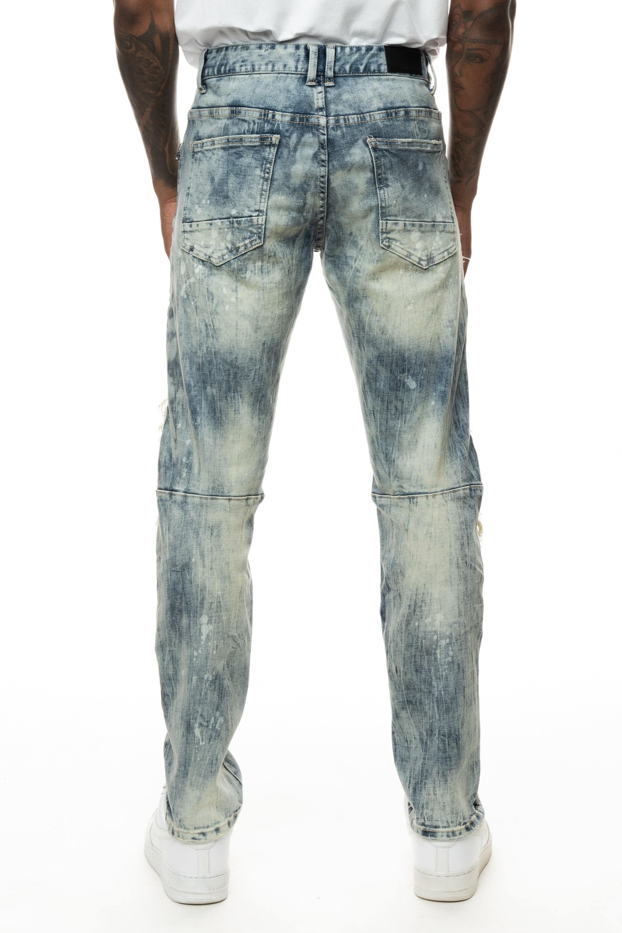 Plaid Backed Workwear Jean