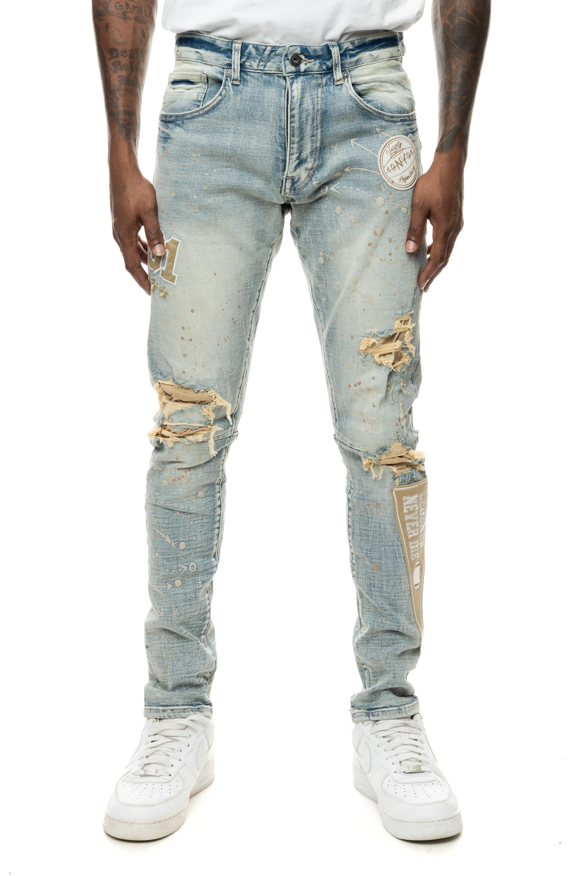 Varsity Detailed Jeans