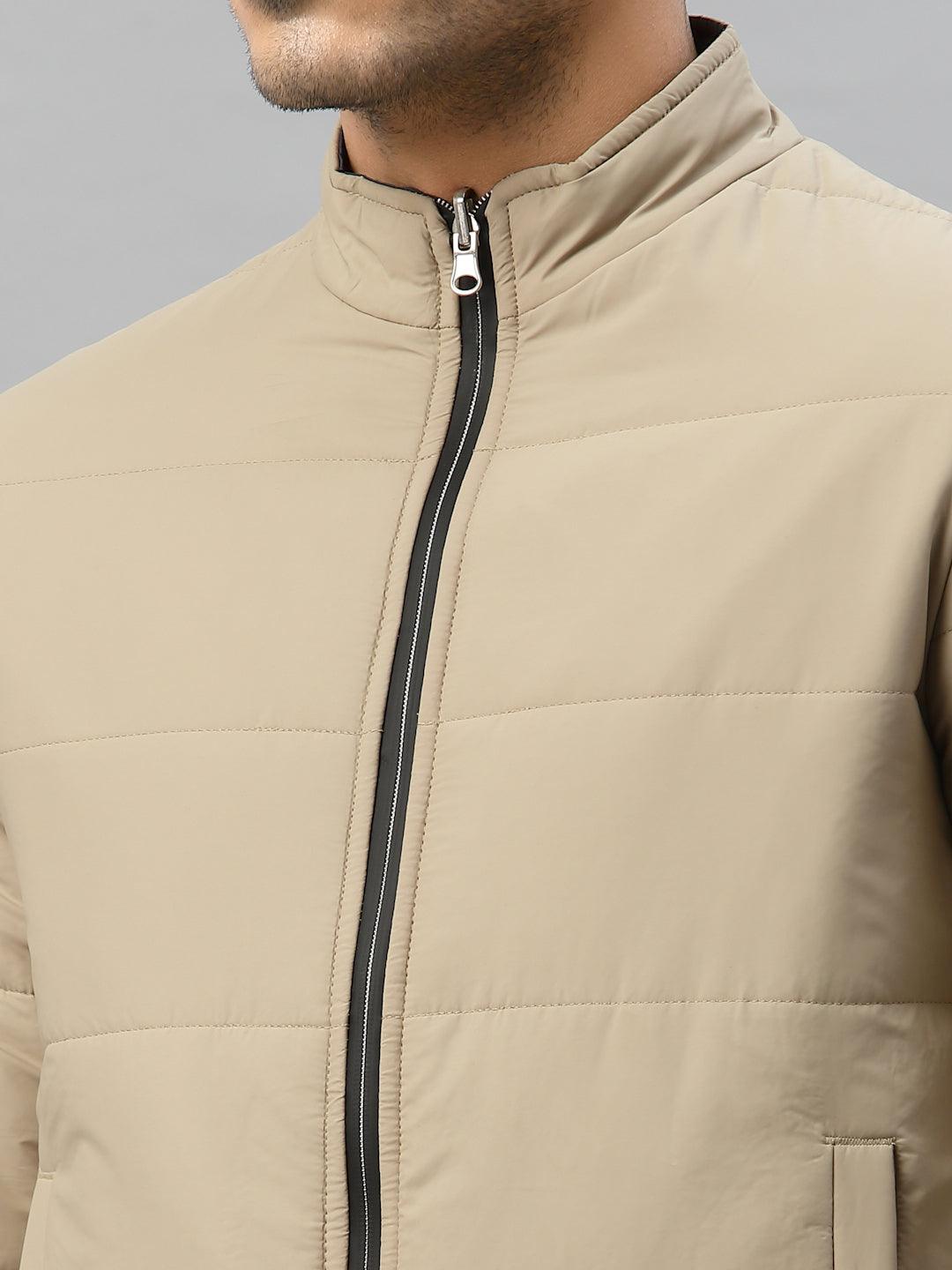 Style Quotient Men Beige Reversible Padded Jacket