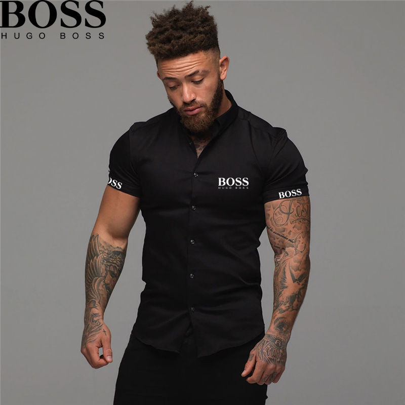 Men's Solid Color Fashion Lapel Shirt