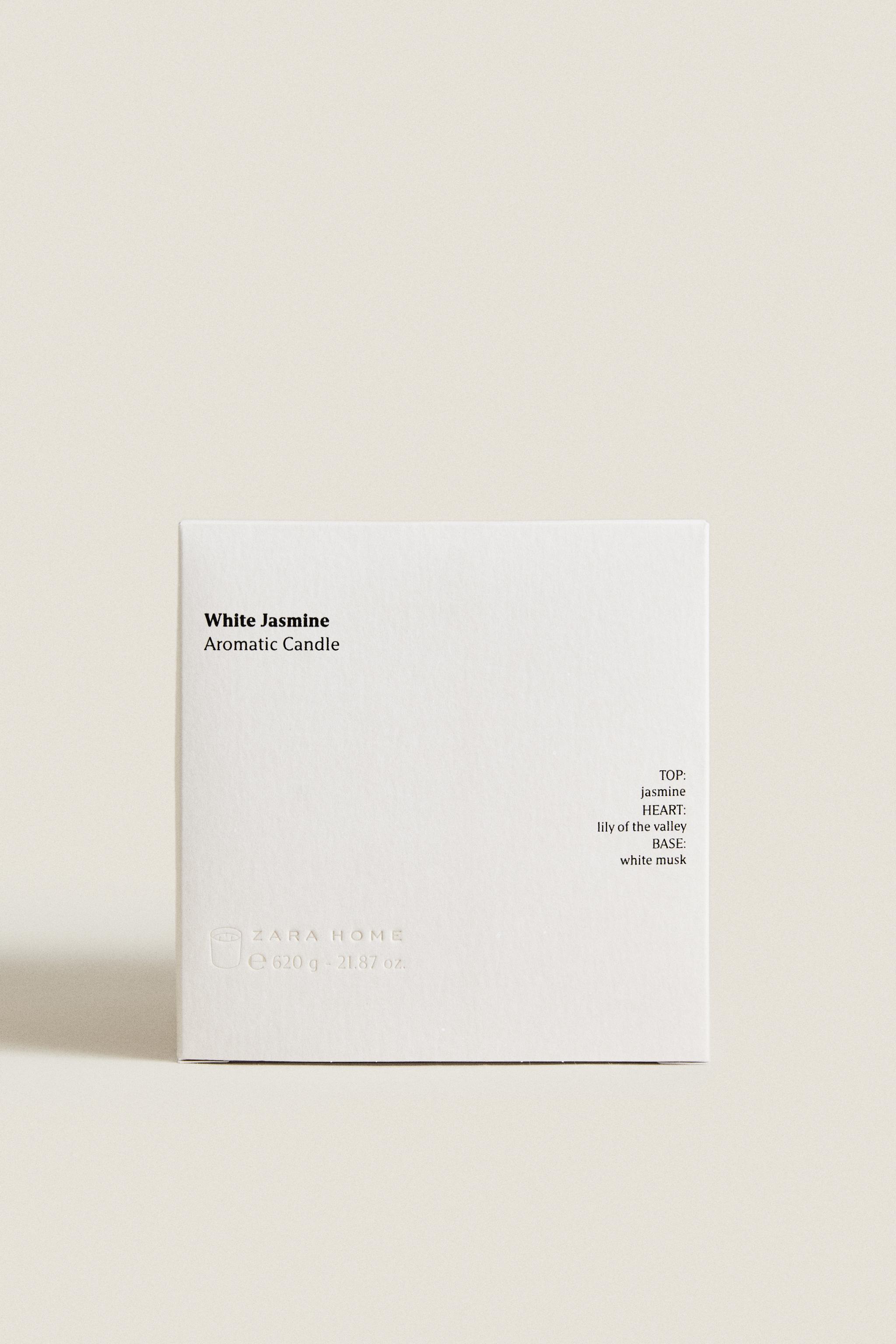 (620 G) WHITE JASMINE SCENTED CANDLE