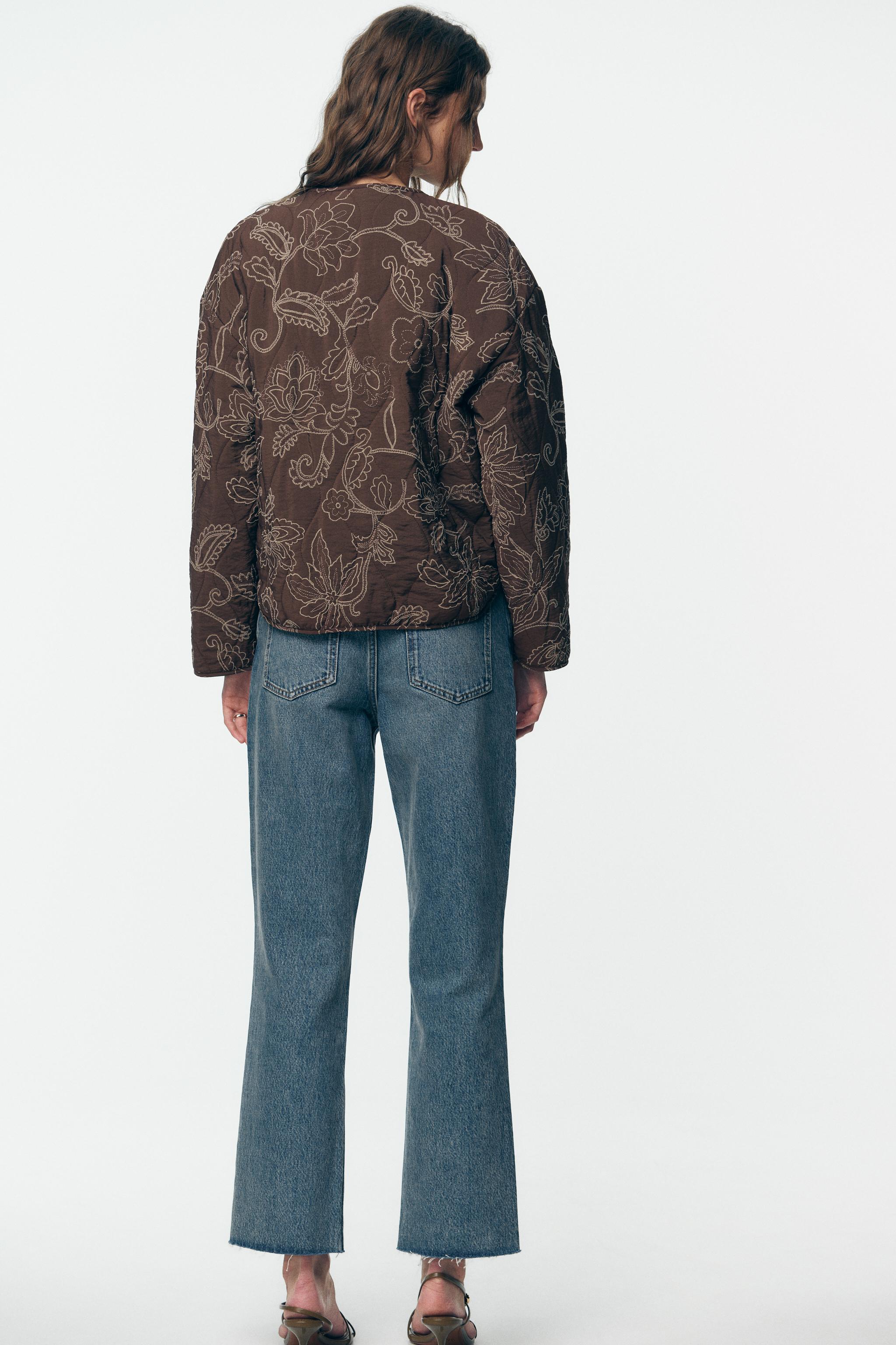 RUBBERIZED EMBROIDERY PUFFER JACKET