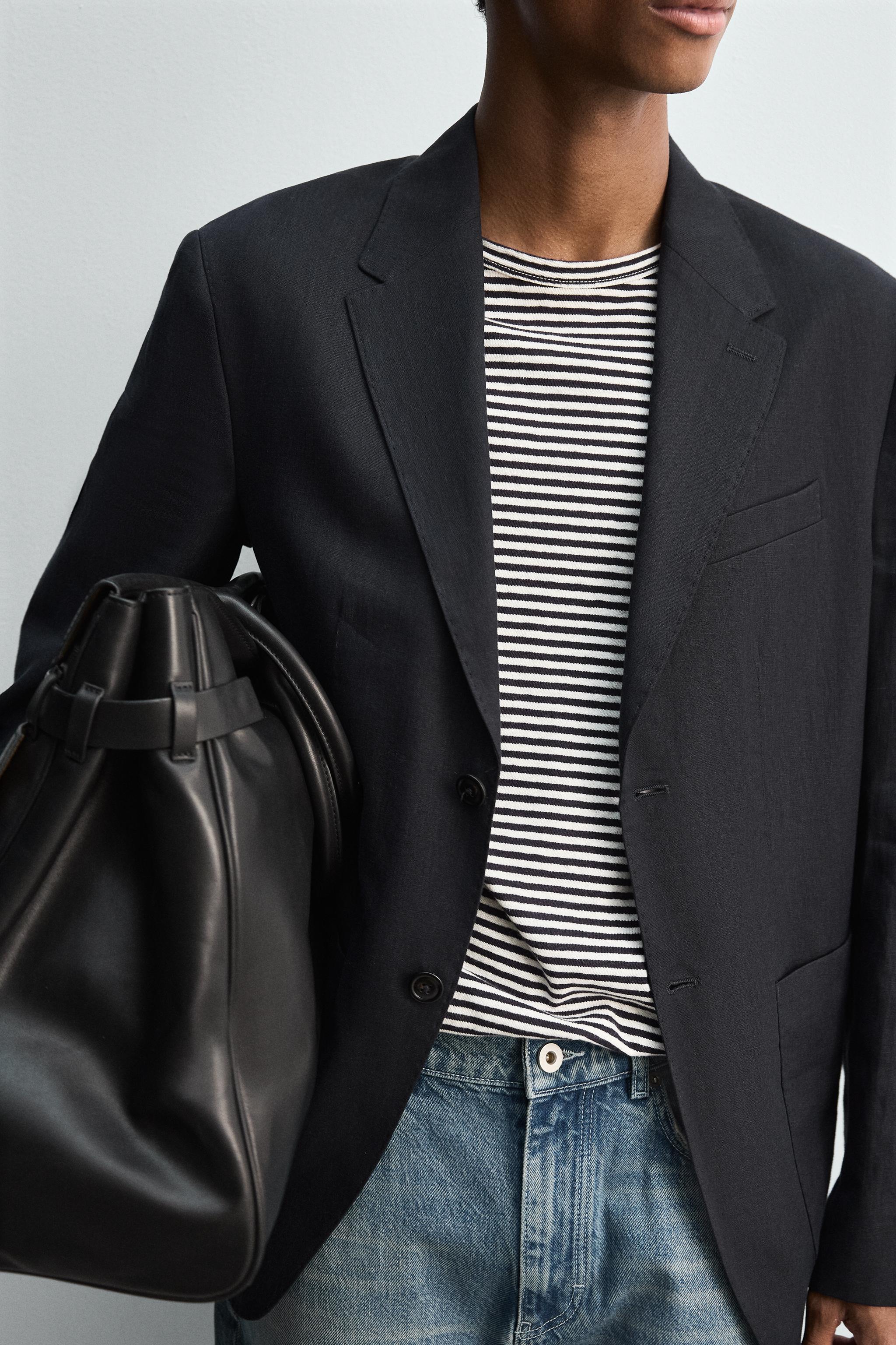 100% LINEN SUIT BLAZER