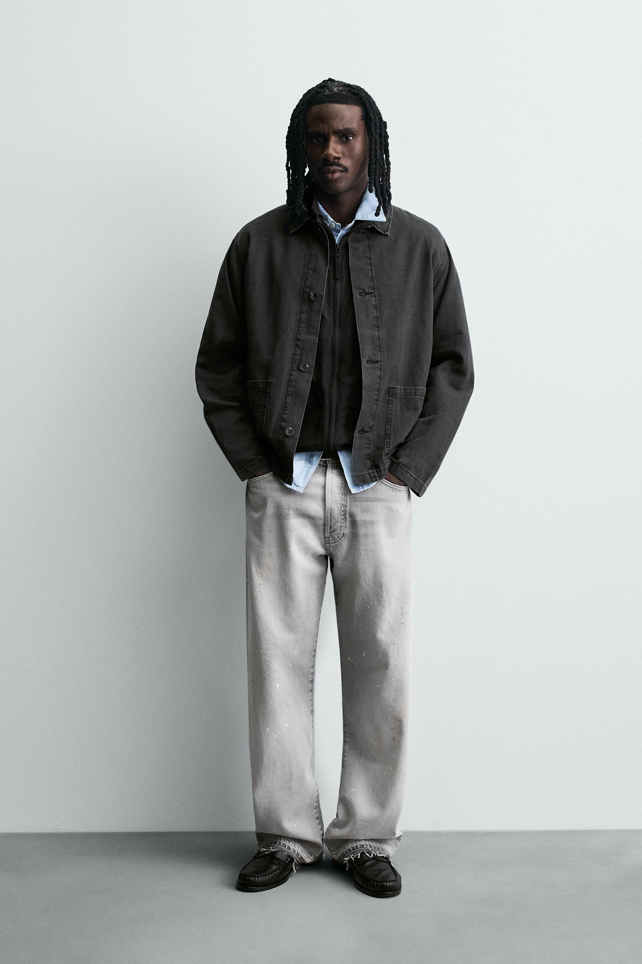 WASHED COTTON - LINEN OVERSHIRT