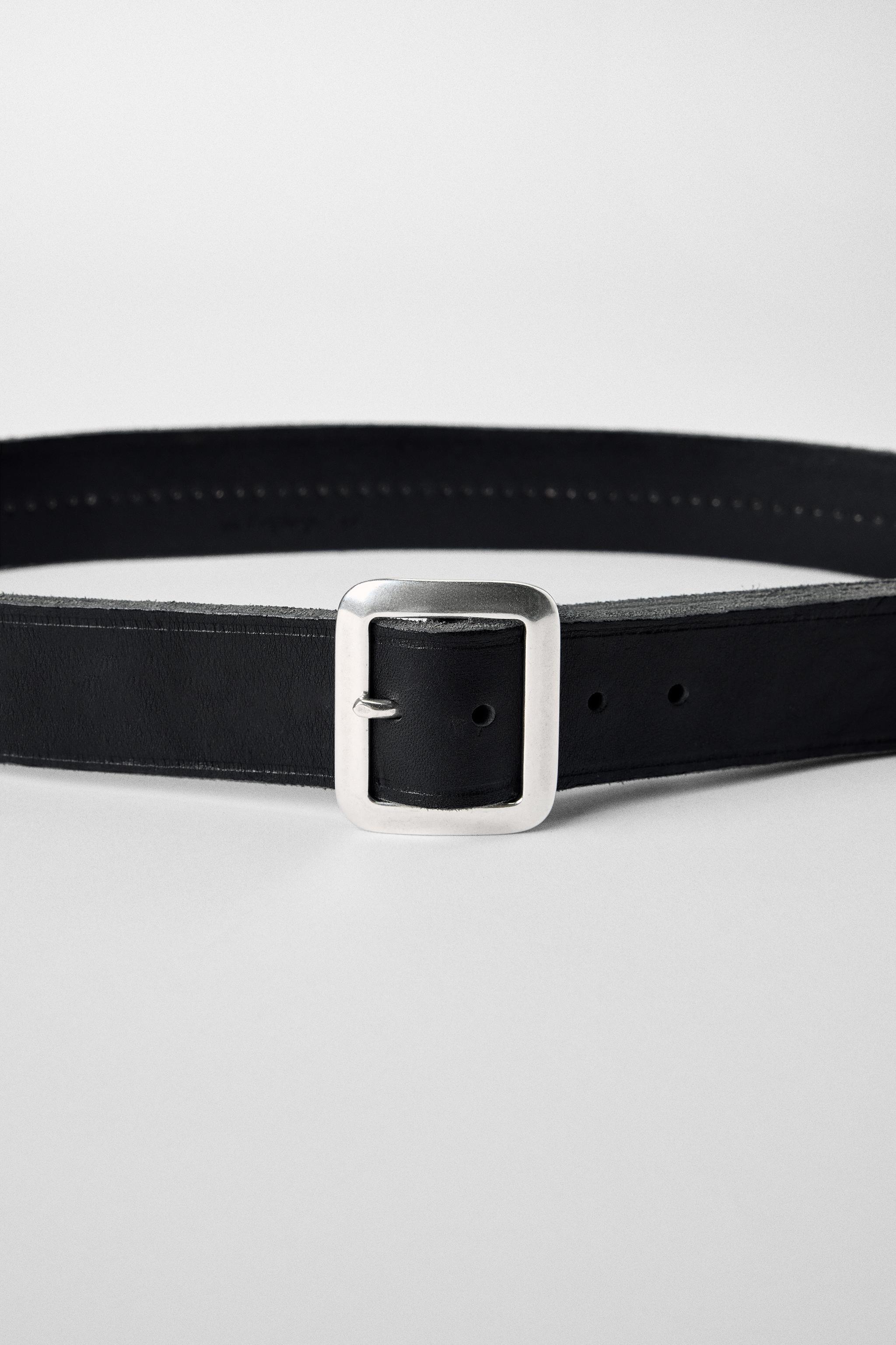 STUDDED LEATHER BELT BOBBY GILLESPIE X ZARA