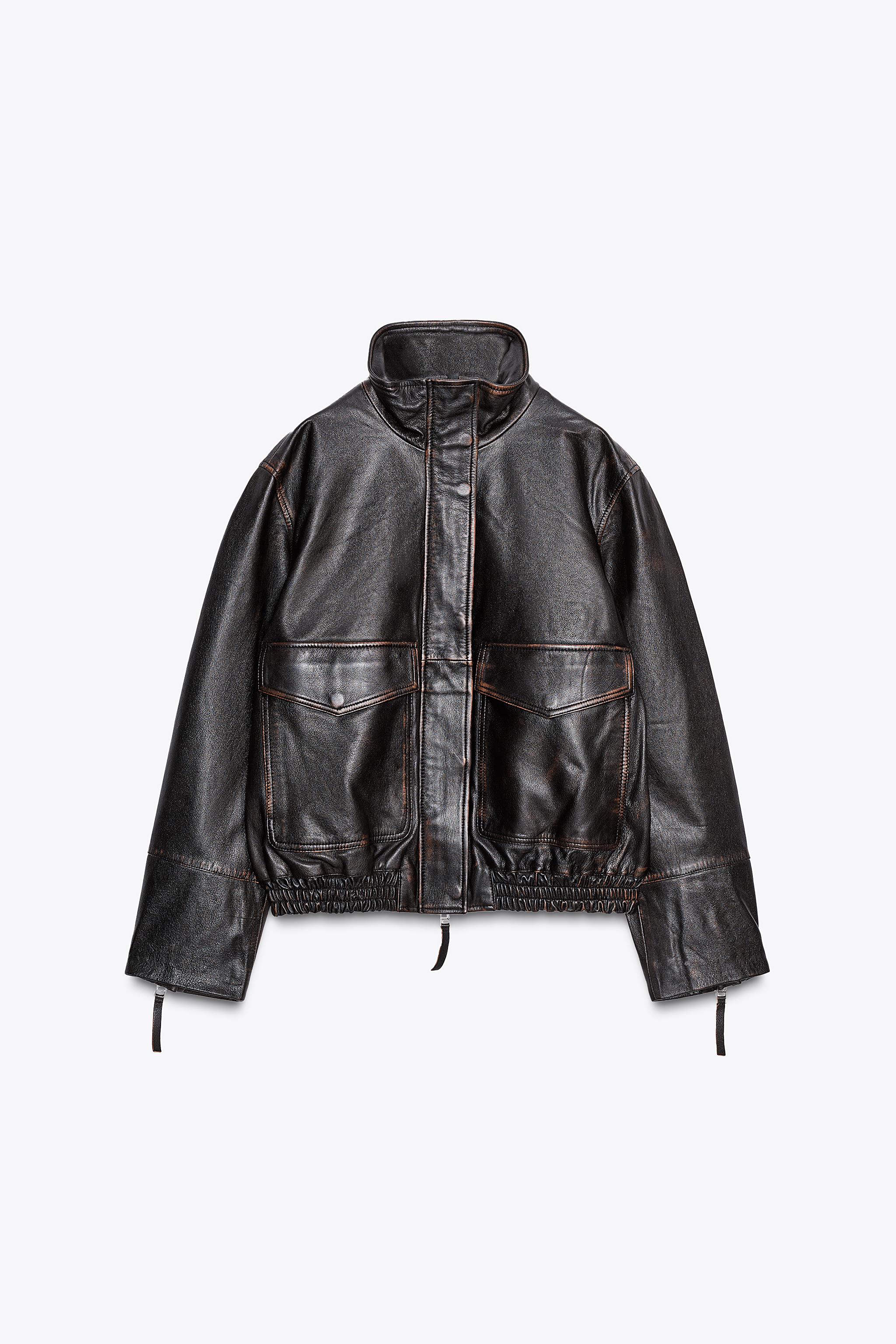 ZW COLLECTION LIMITED EDITION LEATHER BOMBER JACKET