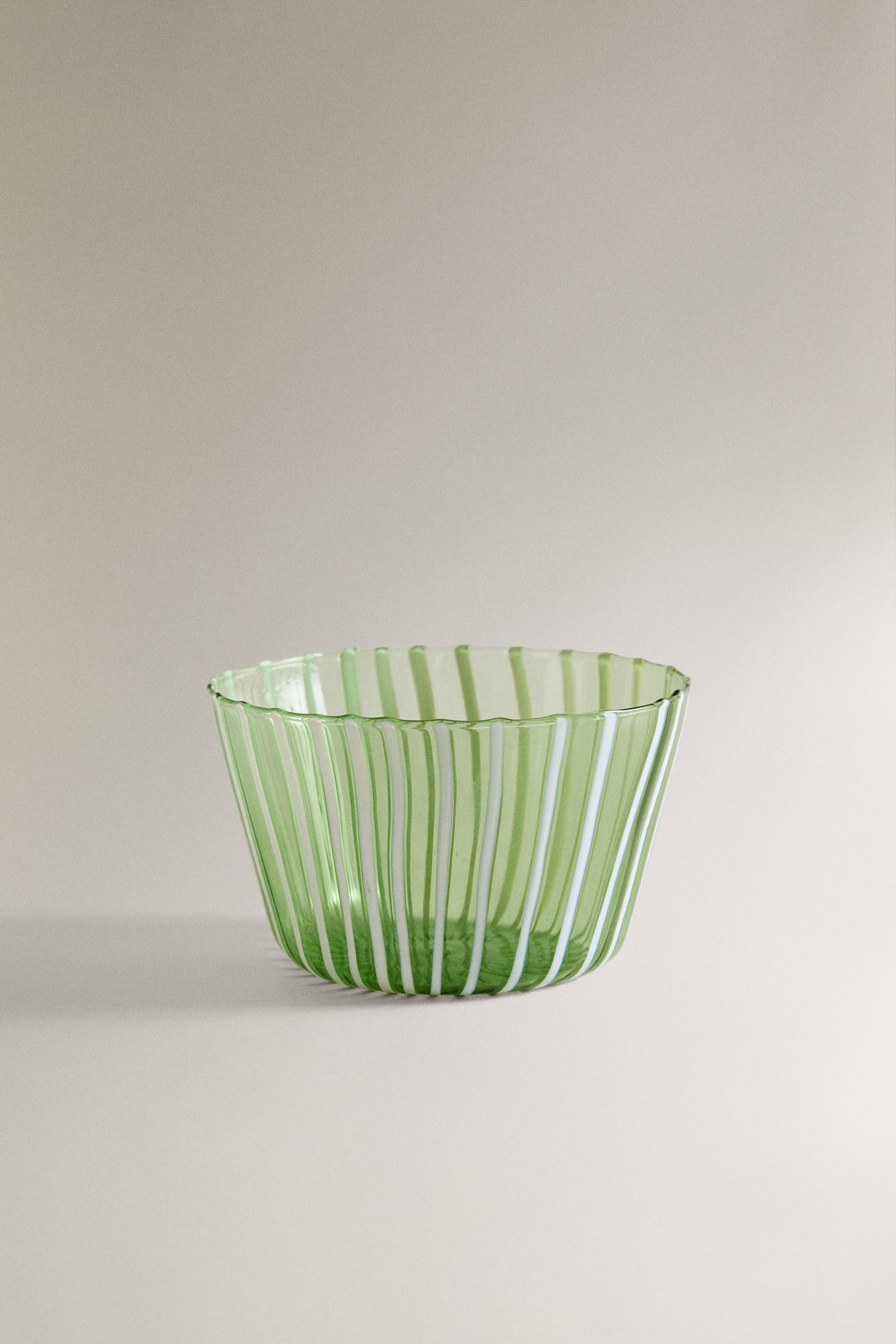 STRIPED BOROSILICATE GLASS BOWL