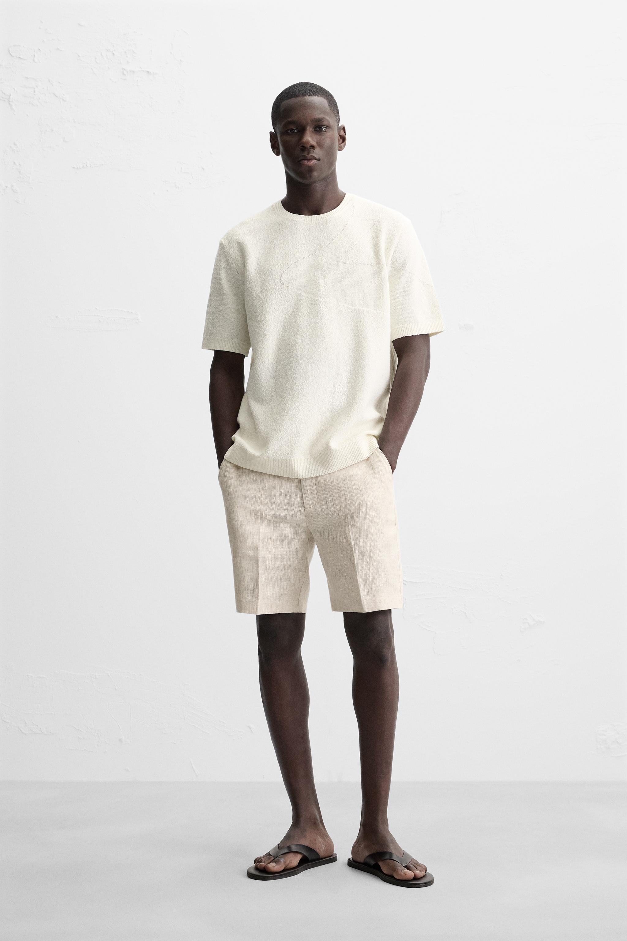 100% LINEN SHORTS