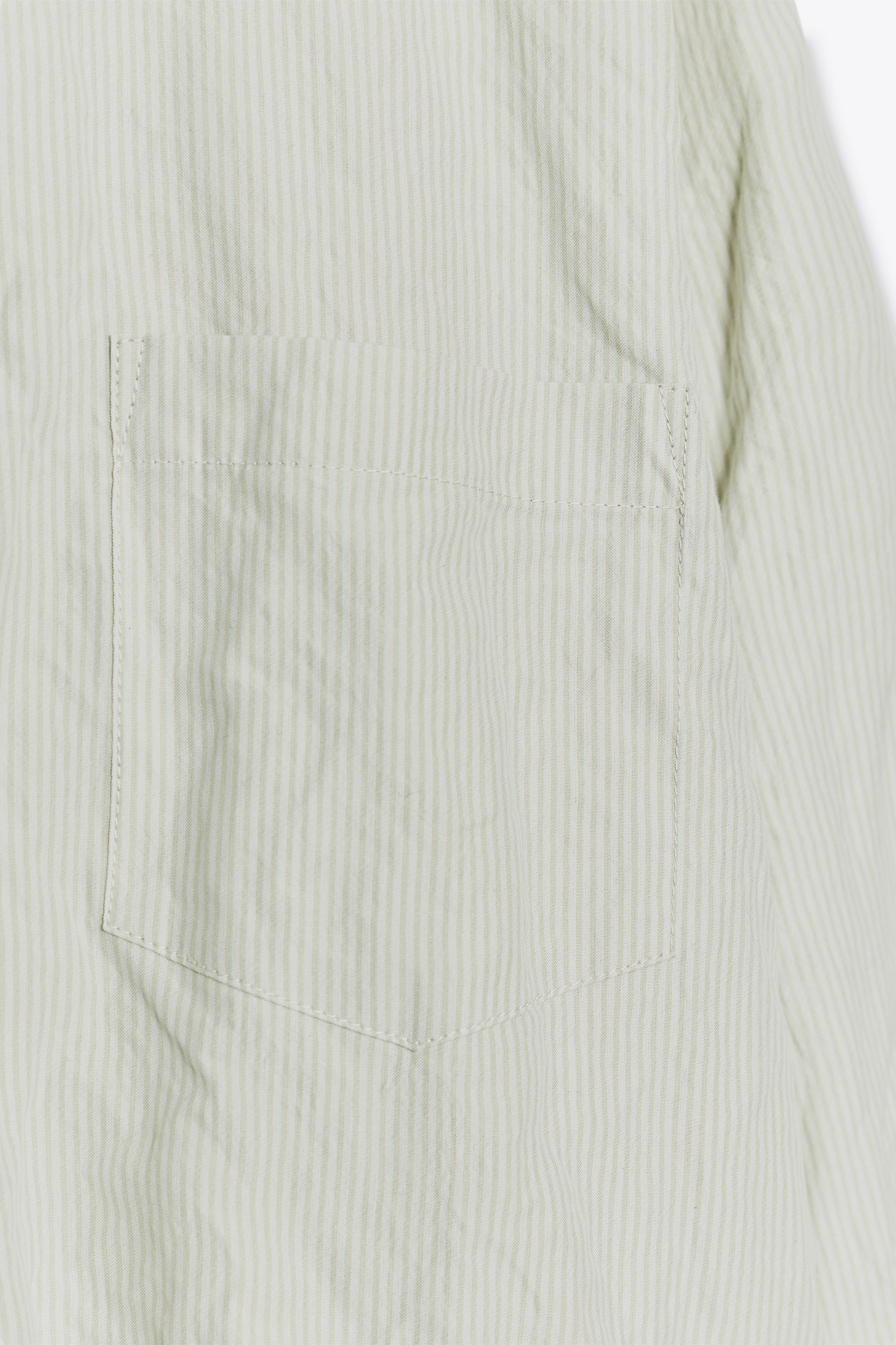 ZW COLLECTION CRINKLED STRIPED SHIRT