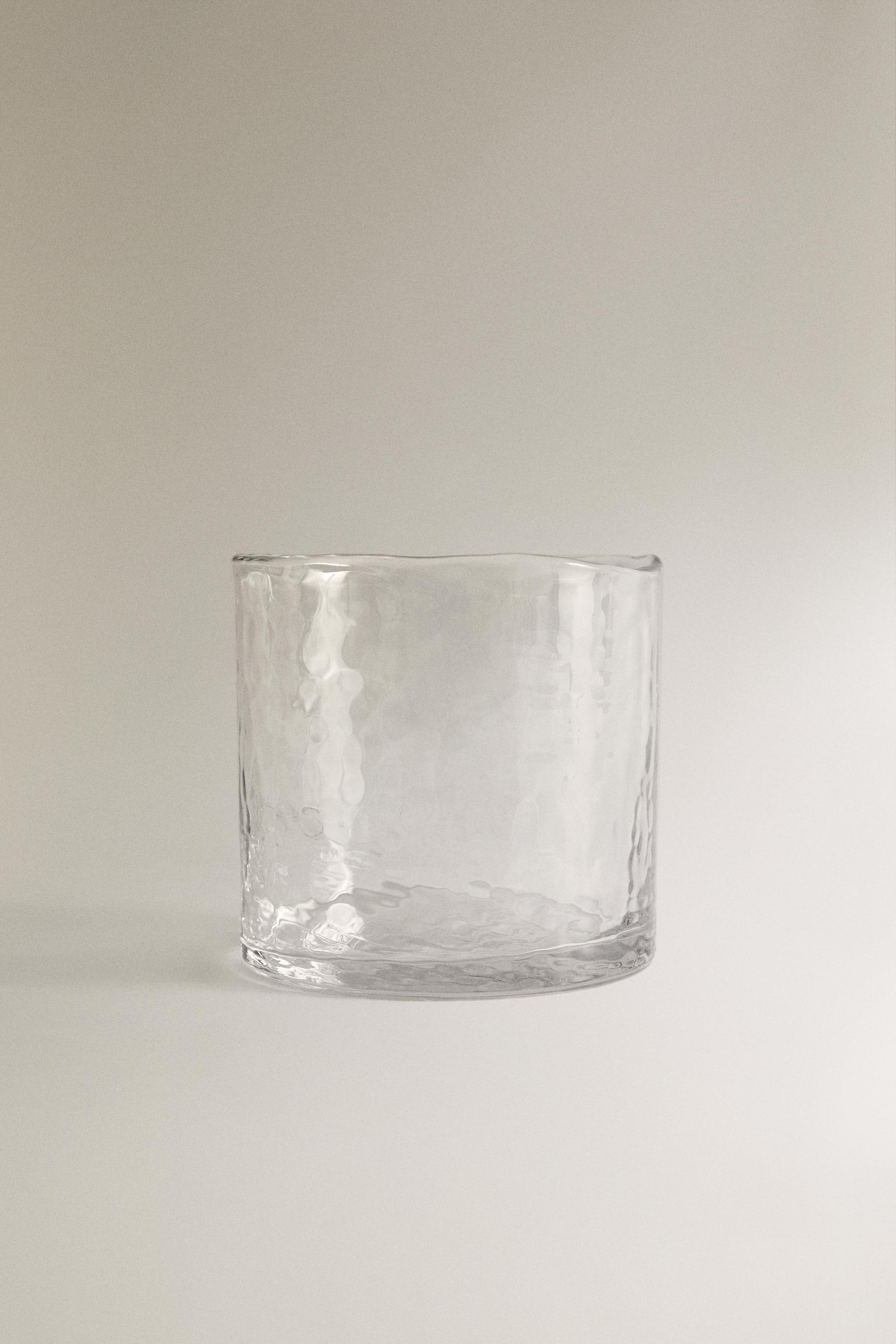 HAMMERED GLASS TUMBLER
