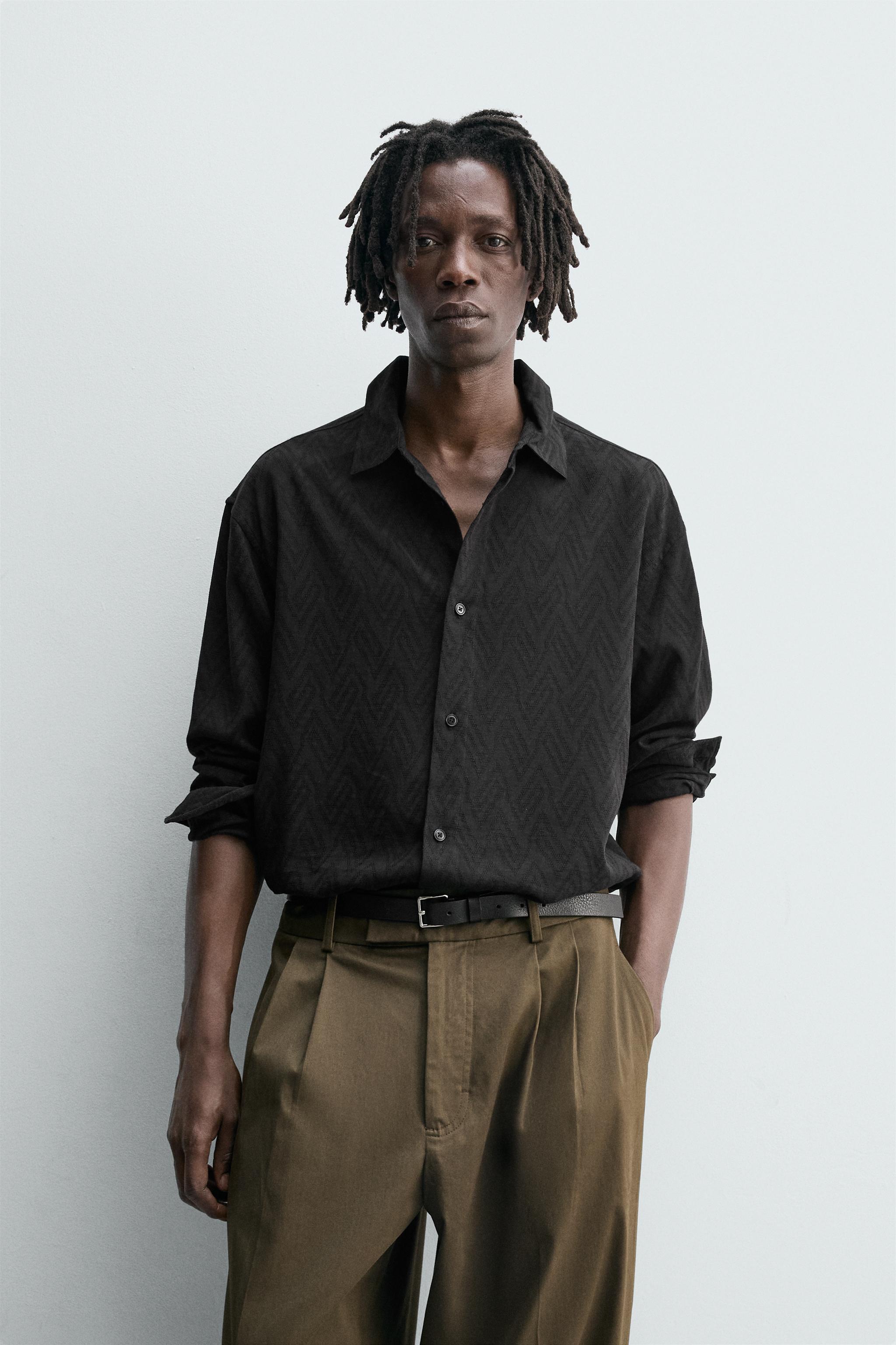 GEOMETRIC JACQUARD SHIRT