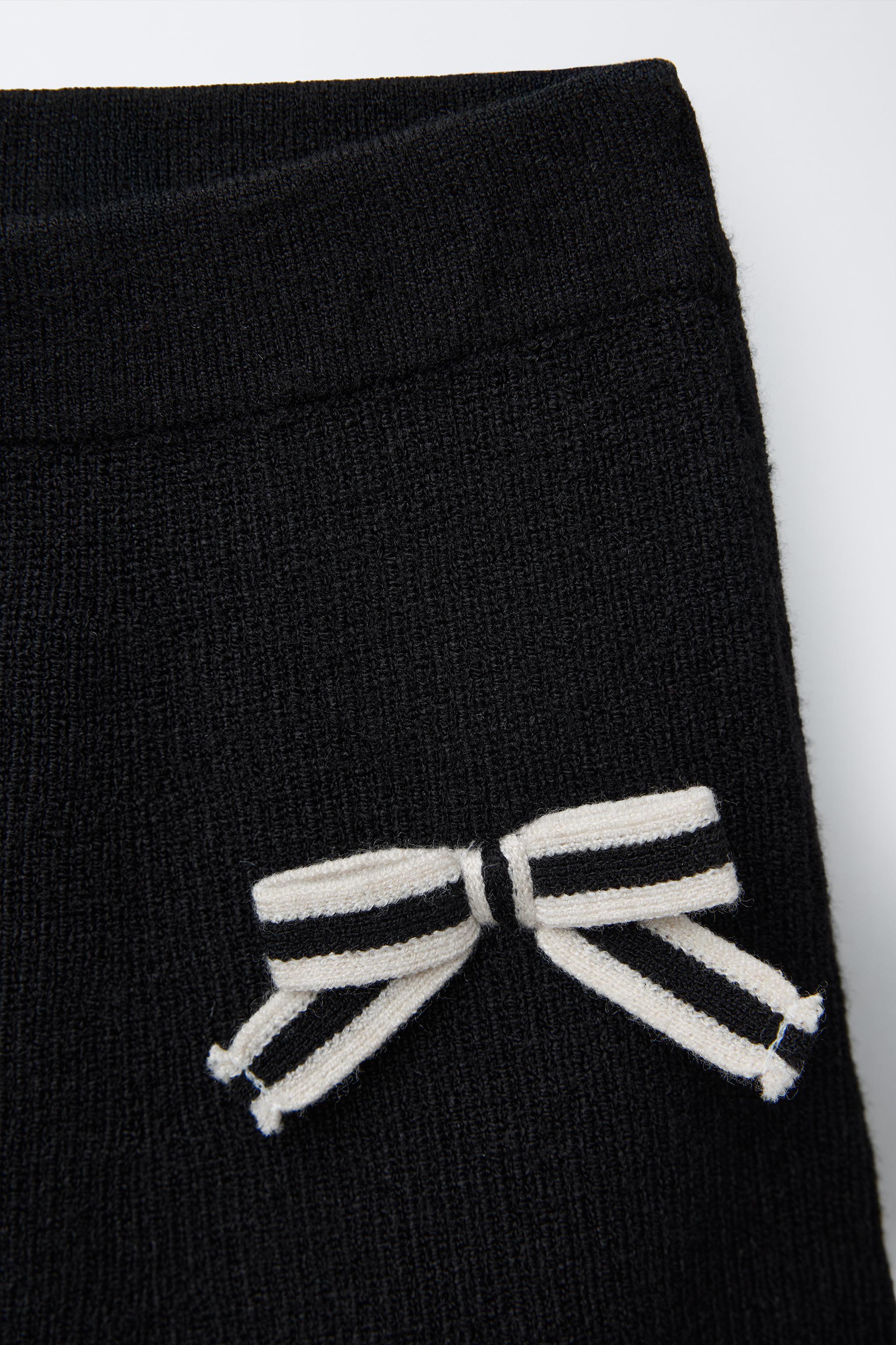 BOW DETAIL KNIT SKIRT
