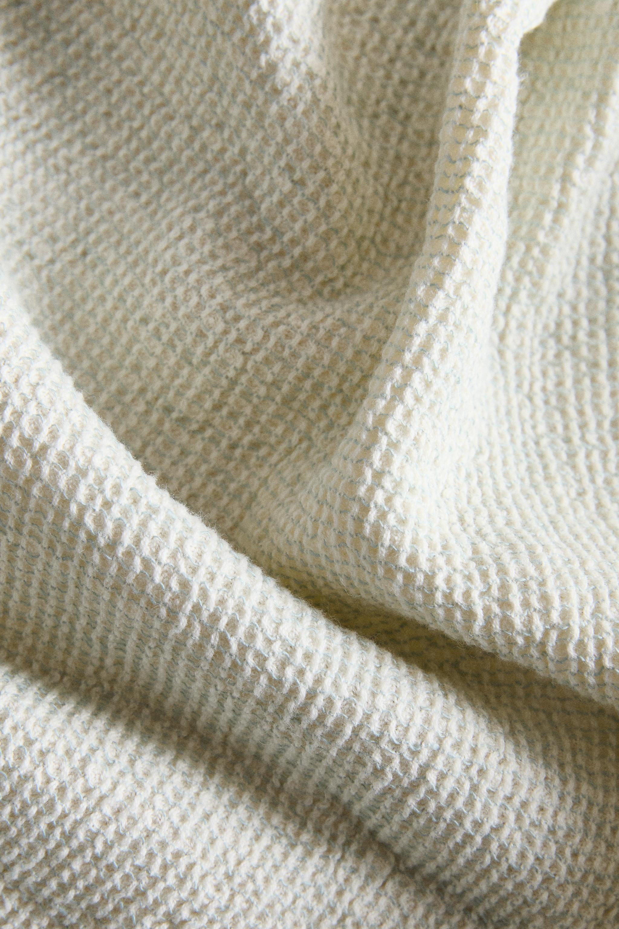 WAFFLE-KNIT BATH TOWEL