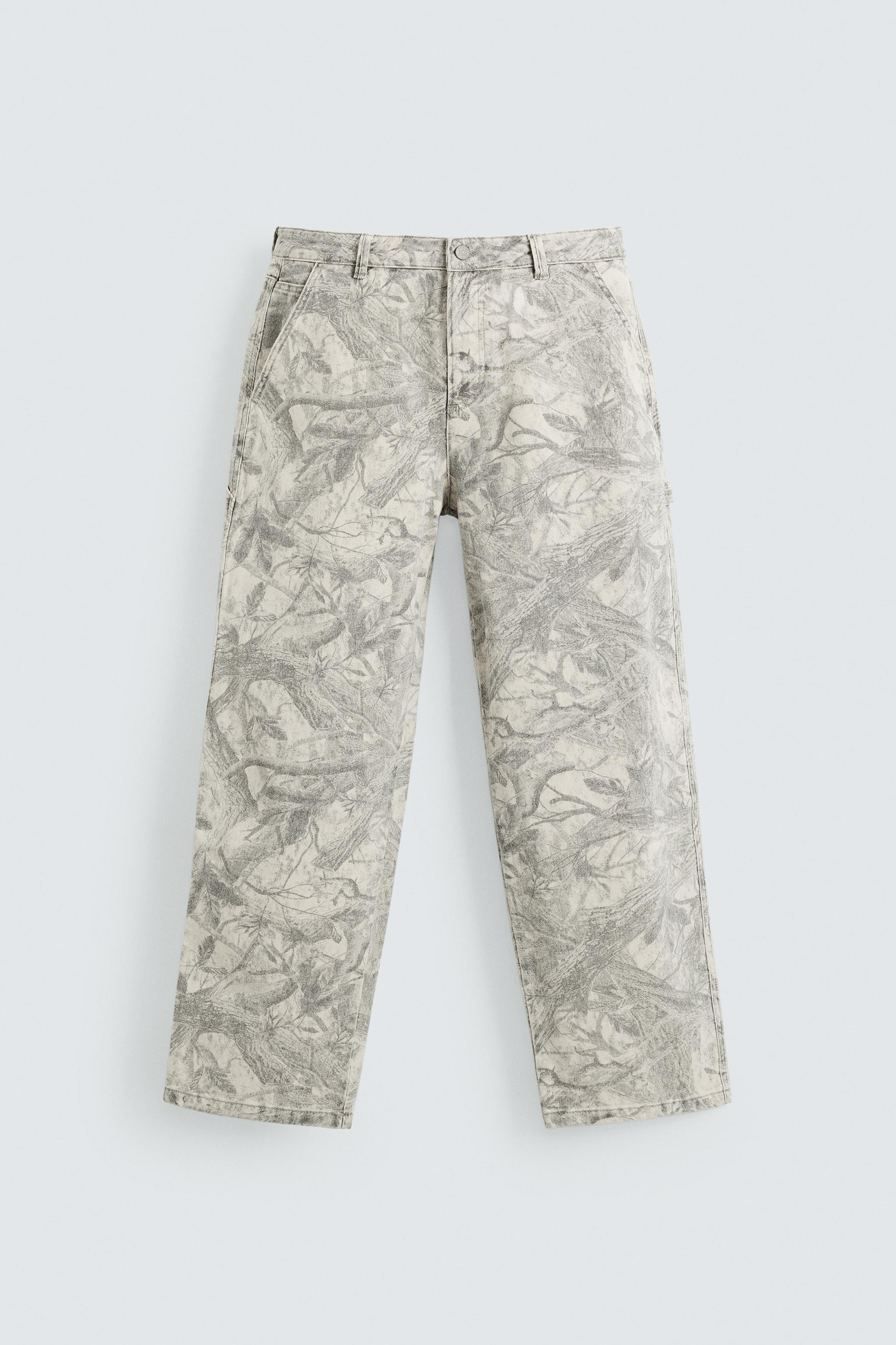 ABSTRACT PRINT CARPENTER PANTS