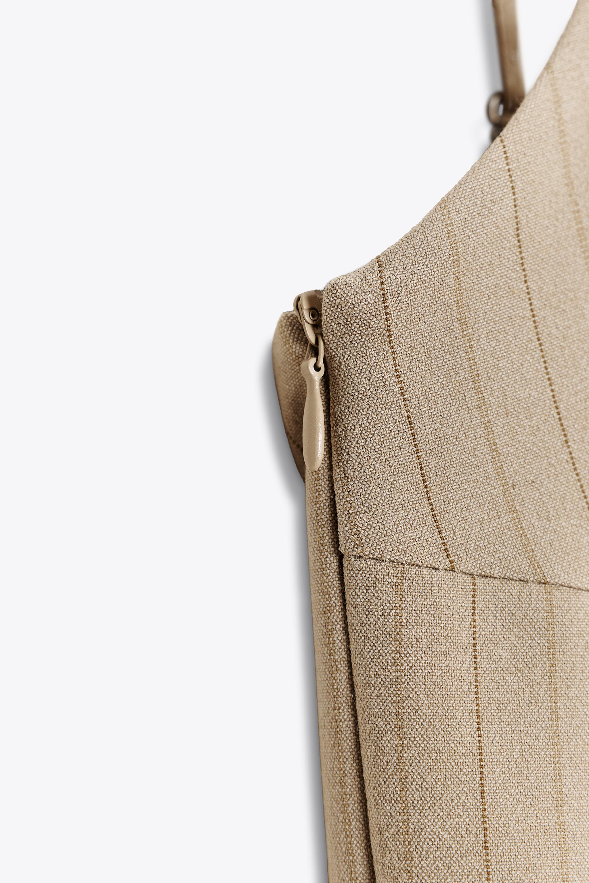 STRIPED BELTED SHORT JUMPSUIT